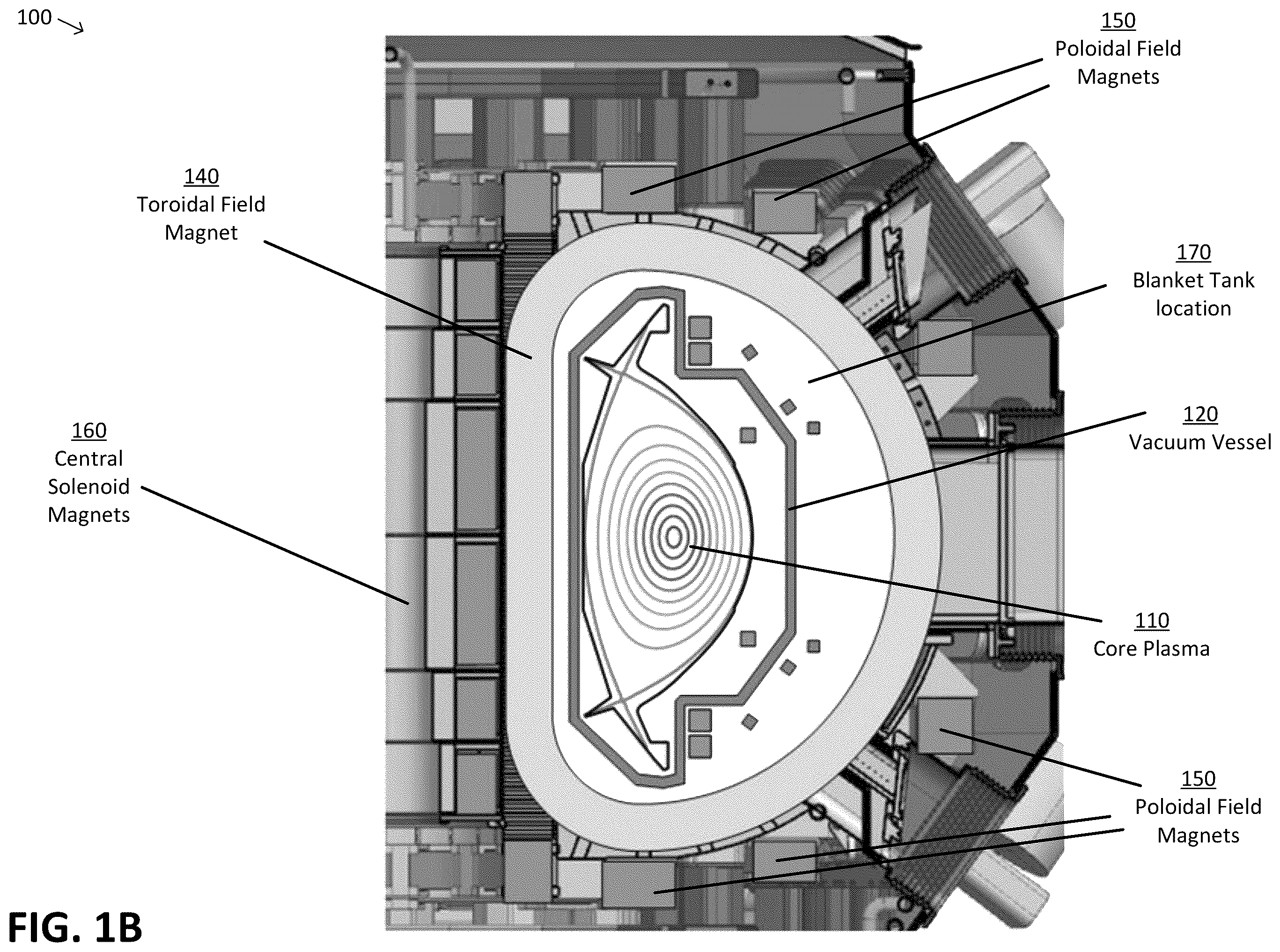 Patent US12488904 Figure 2 – Techniques for removing a vacuum vessel from a tokamak and related systems and methods
