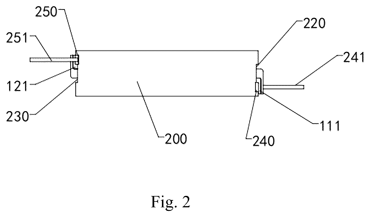 Patent US12488911 Figure 2 – Connection structure of thin film electrode and housing