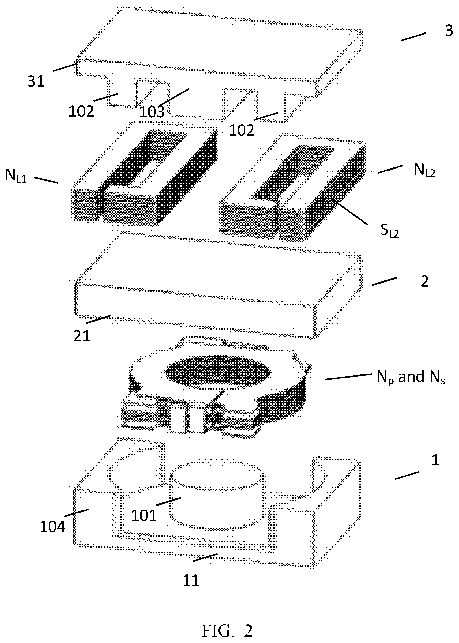 Patent US12488929 Figure 2 – Magnetic apparatus, and voltage converter including the same