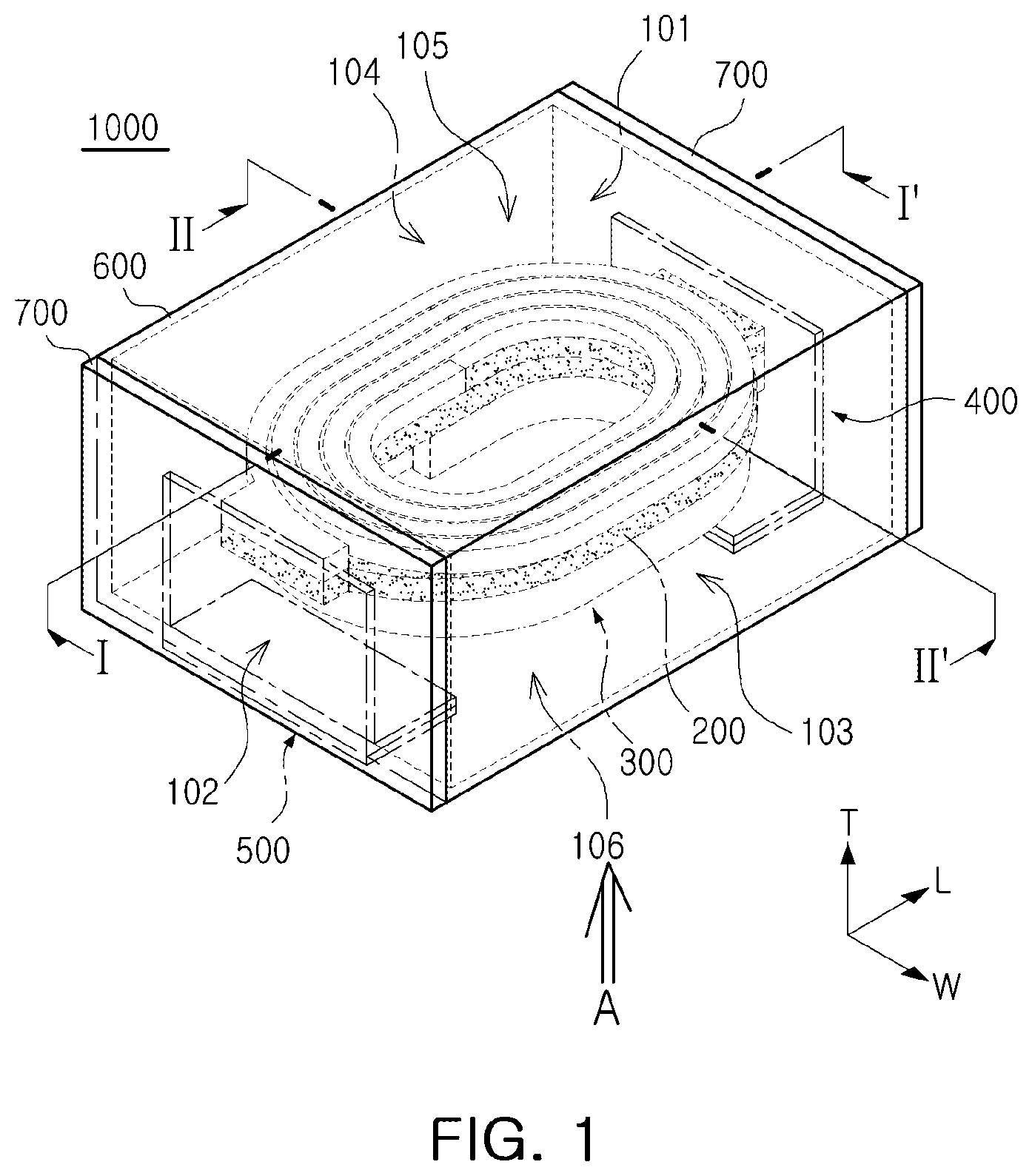 Patent US12488932 Figure 1 – Coil component