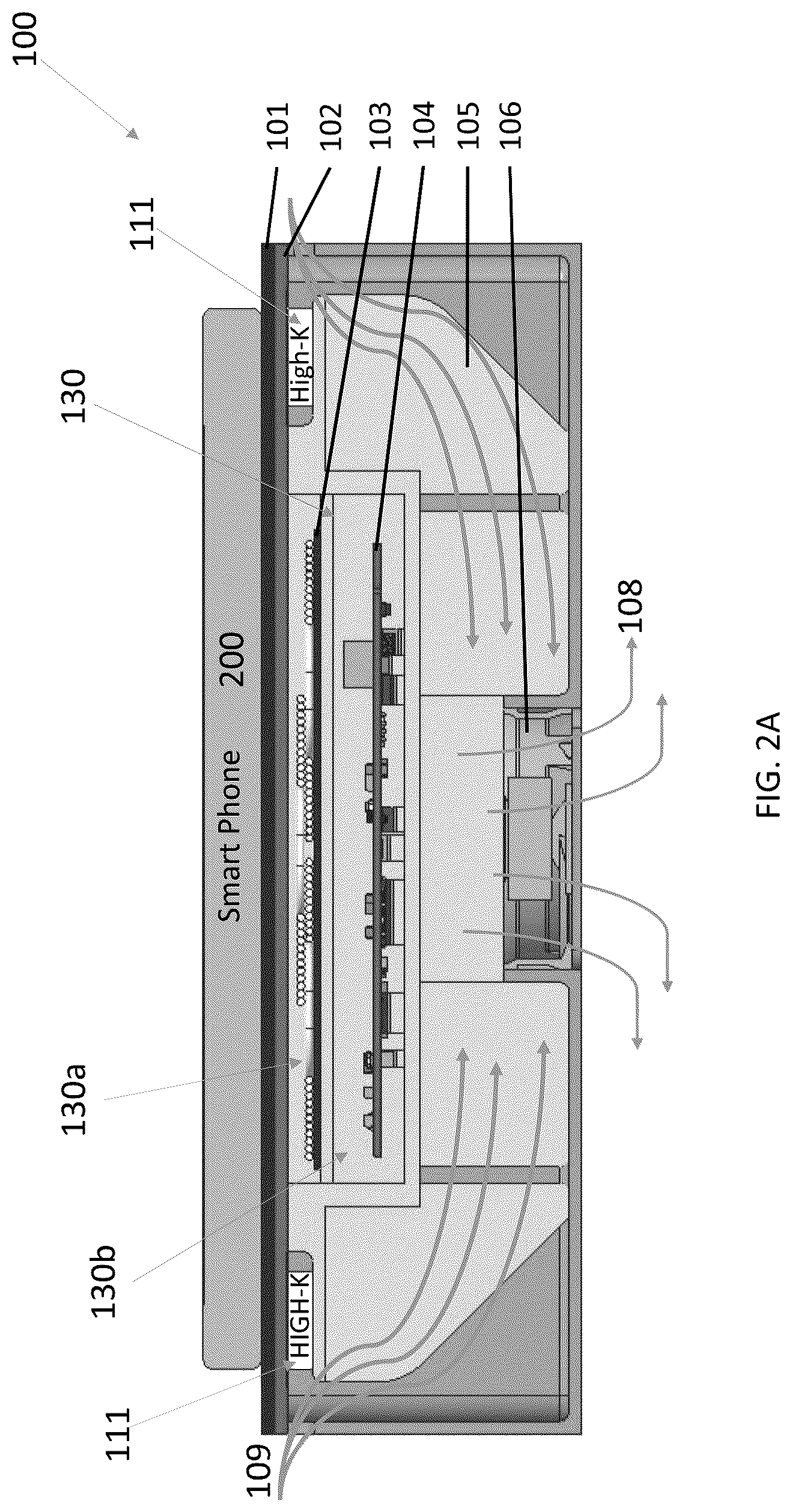 Patent US12488933 Figure 4 – Wireless charger having thermoelectric cooler chips for dissipating heat