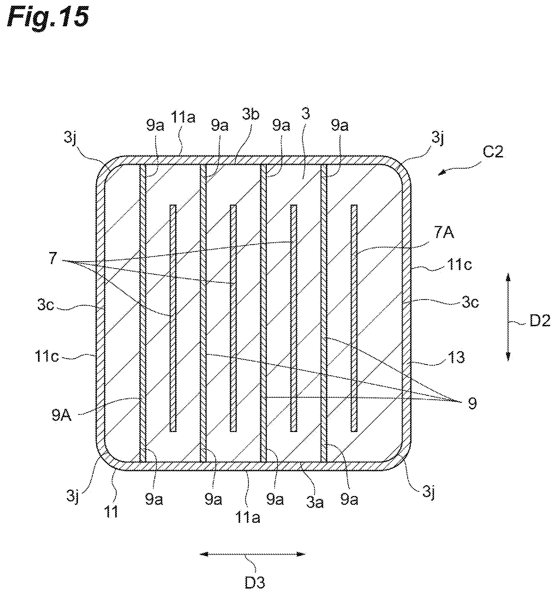 Patent US12488942 Figure 15 – Electronic component having element body and internal conductors and electronic component device