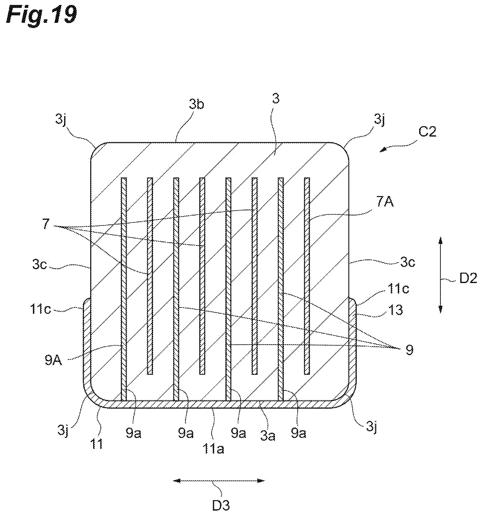 Patent US12488942 Figure 19 – Electronic component having element body and internal conductors and electronic component device