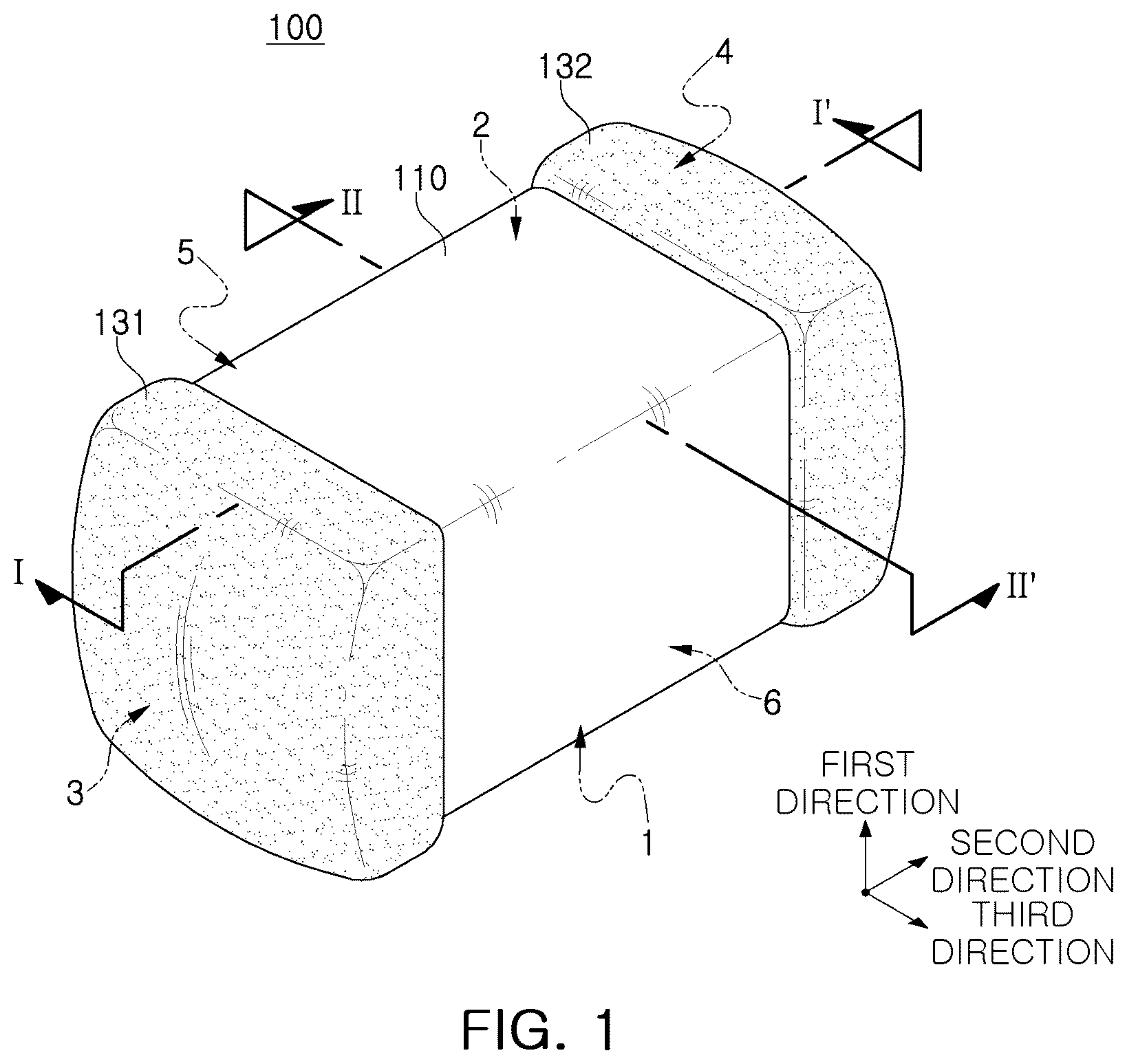 Patent US12488944 Figure 1 – Multilayer electronic component