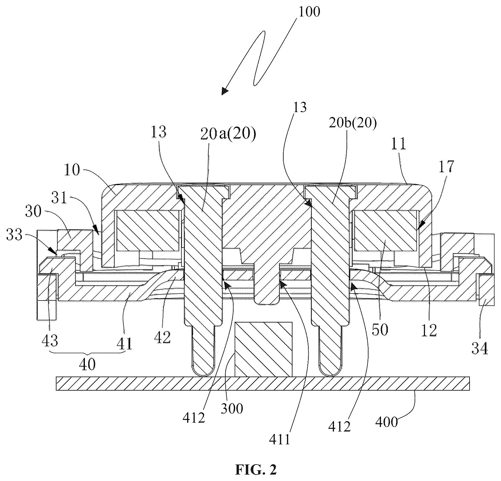 Patent US12488953 Figure 2 – Switch trigger assembly for an electronic device