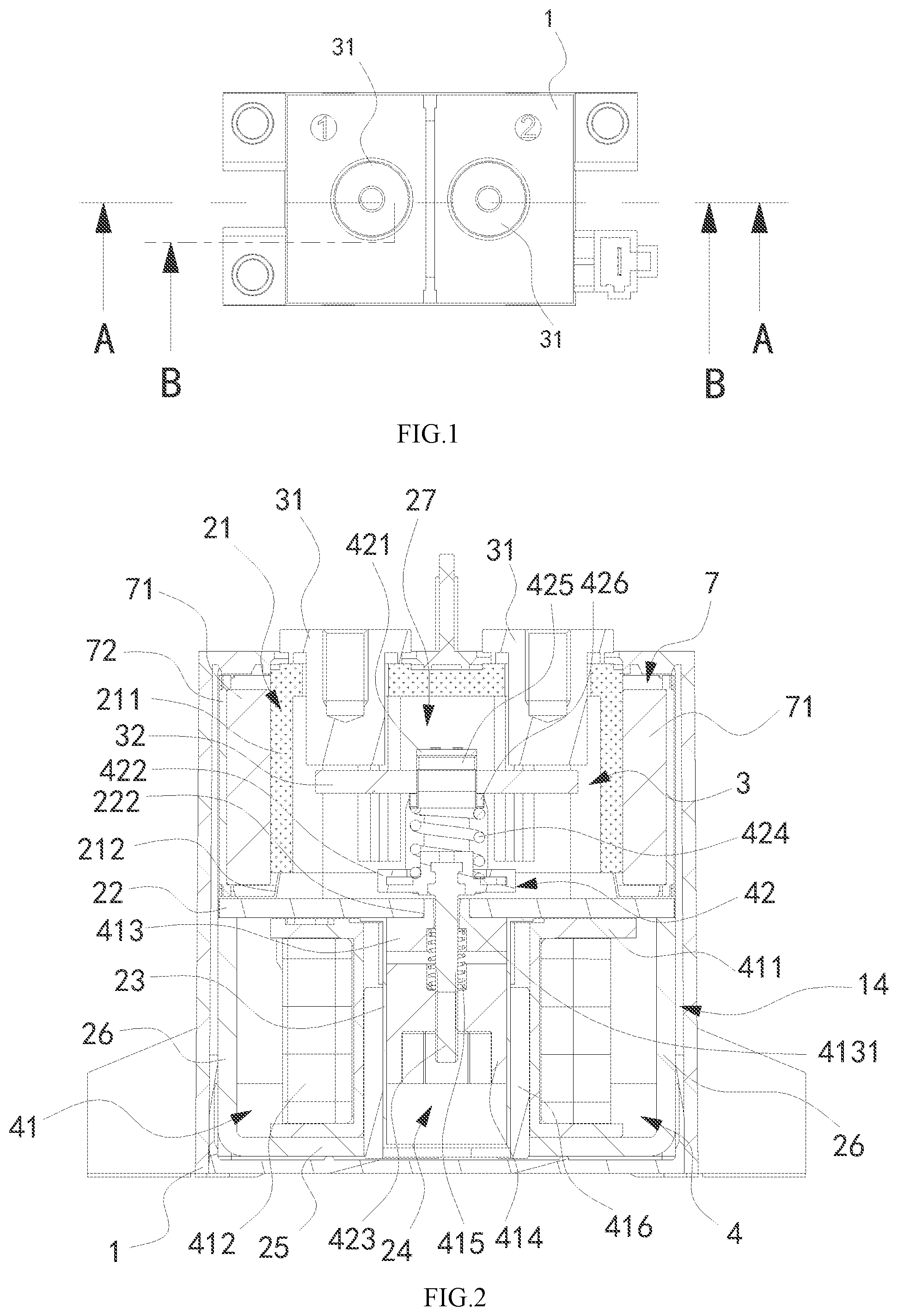 Patent US12488954 Figure 1 – Relay having a pressure relief valve assembly