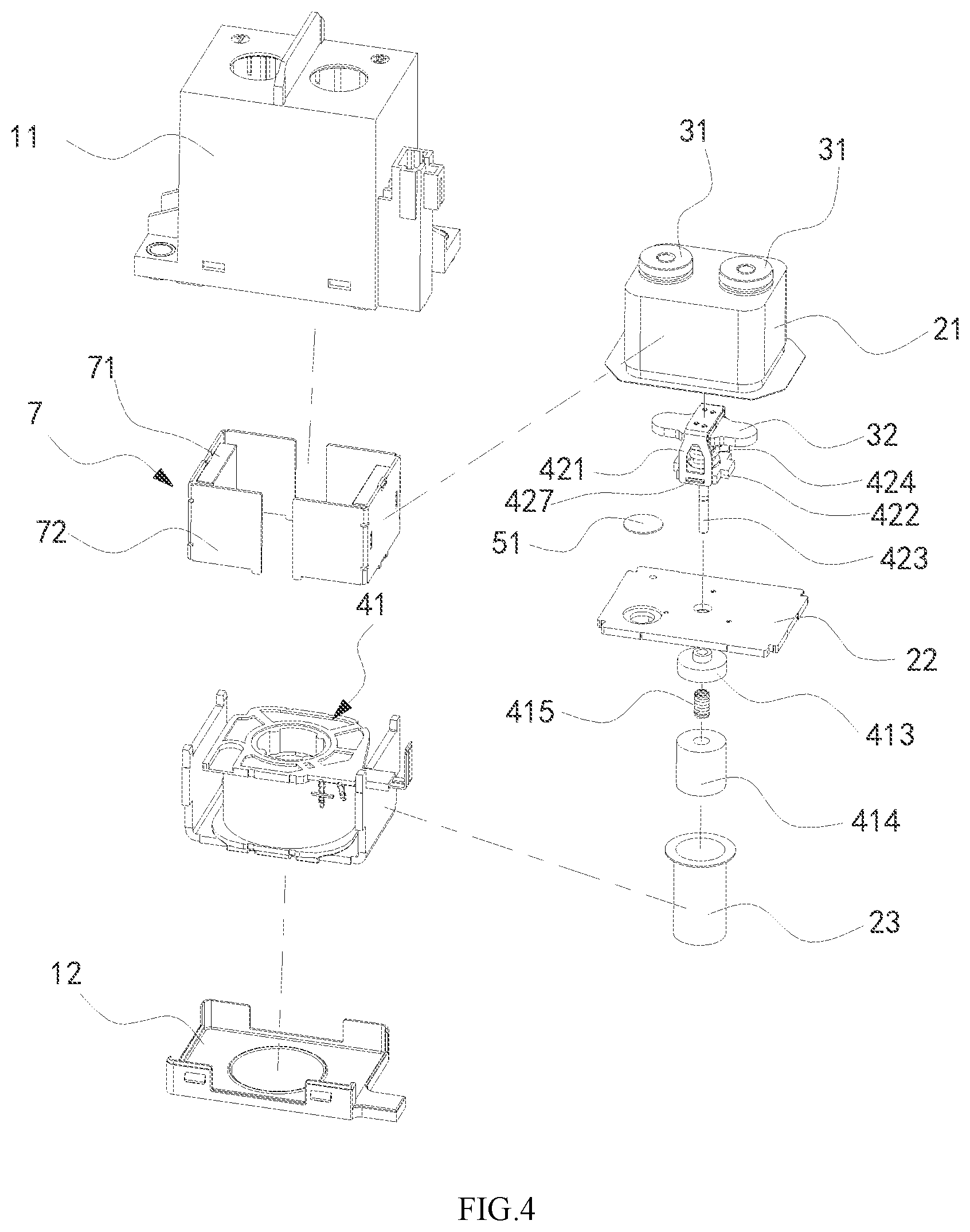 Patent US12488954 Figure 3 – Relay having a pressure relief valve assembly