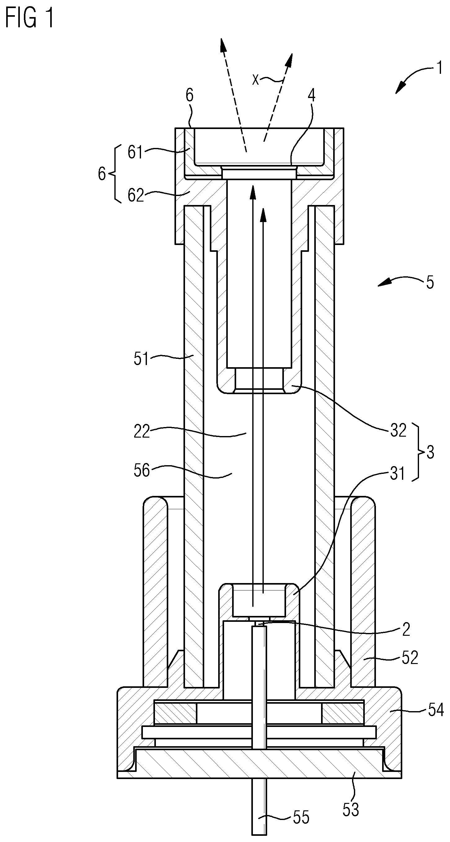 Patent US12488956 Figure 1 – X-ray source