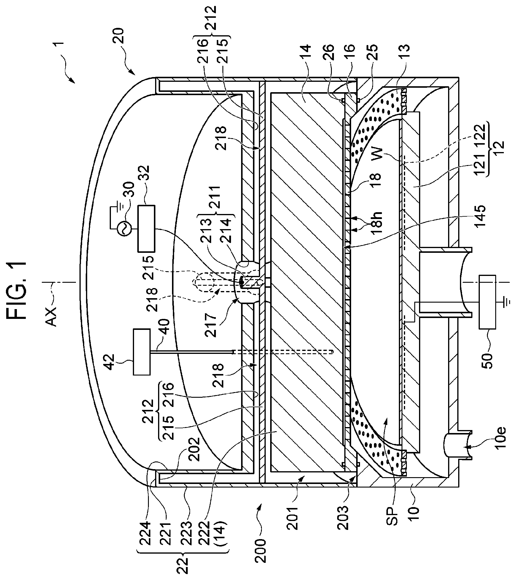 Patent US12488964 Figure 1 – Plasma processing apparatus and plasma processing method