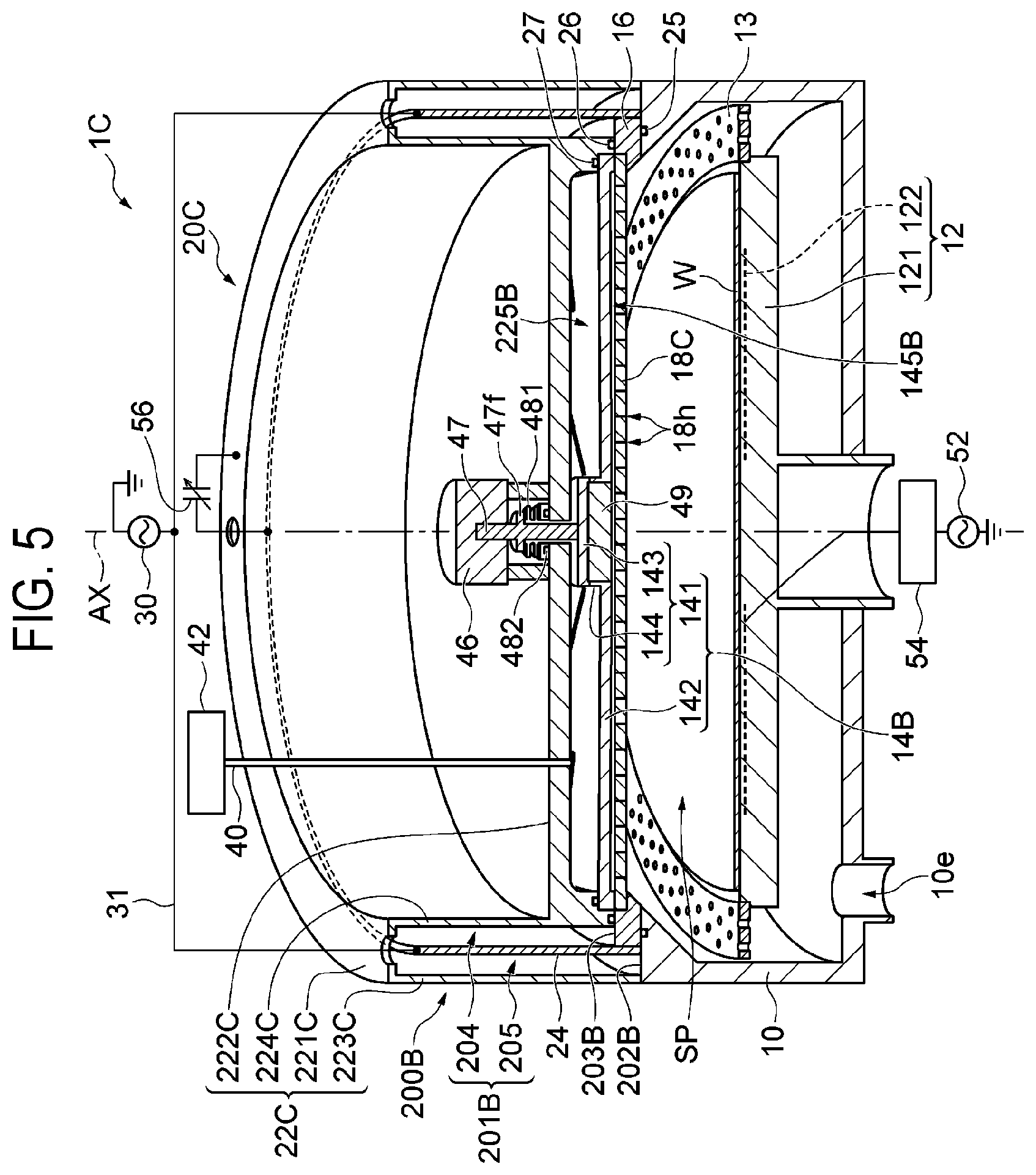 Patent US12488964 Figure 5 – Plasma processing apparatus and plasma processing method