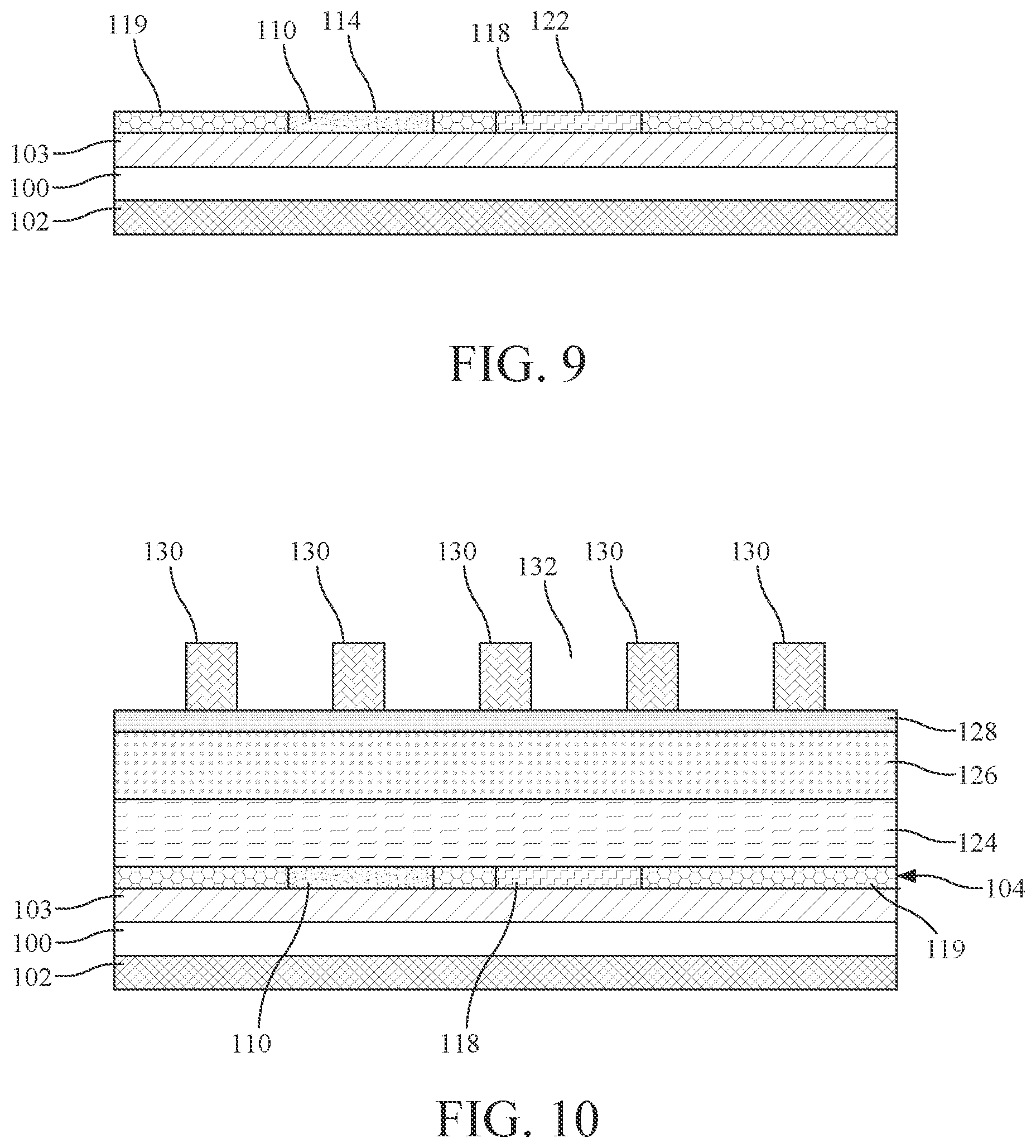 Patent US12488986 Figure 5 – Selective gas etching for self-aligned pattern transfer