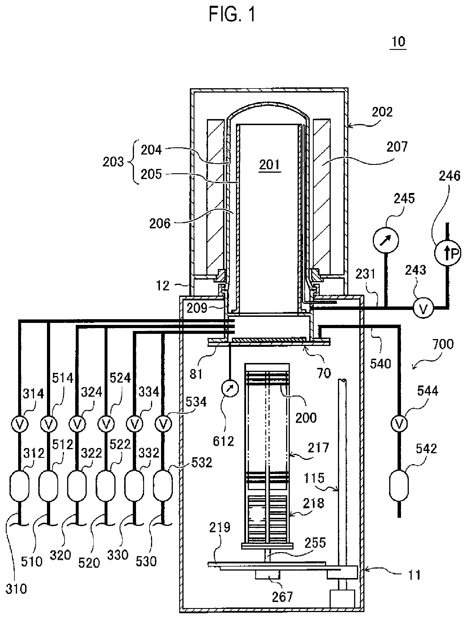 Patent US12488999 — Substrate processing apparatus, cleaning method, and method of manufacturing semiconductor device — Figure 1