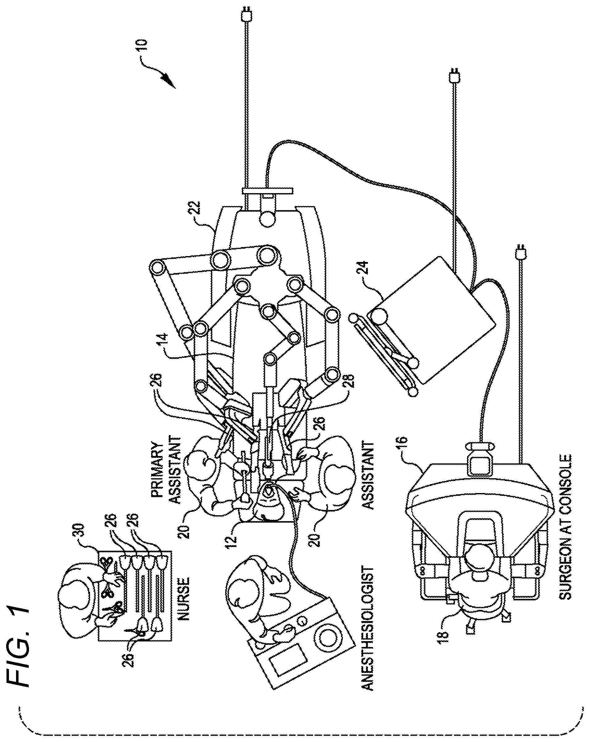Patent US12491039 Figure 1 – Redundant axis and degree of freedom for hardware-constrained remote center robotic manipulator