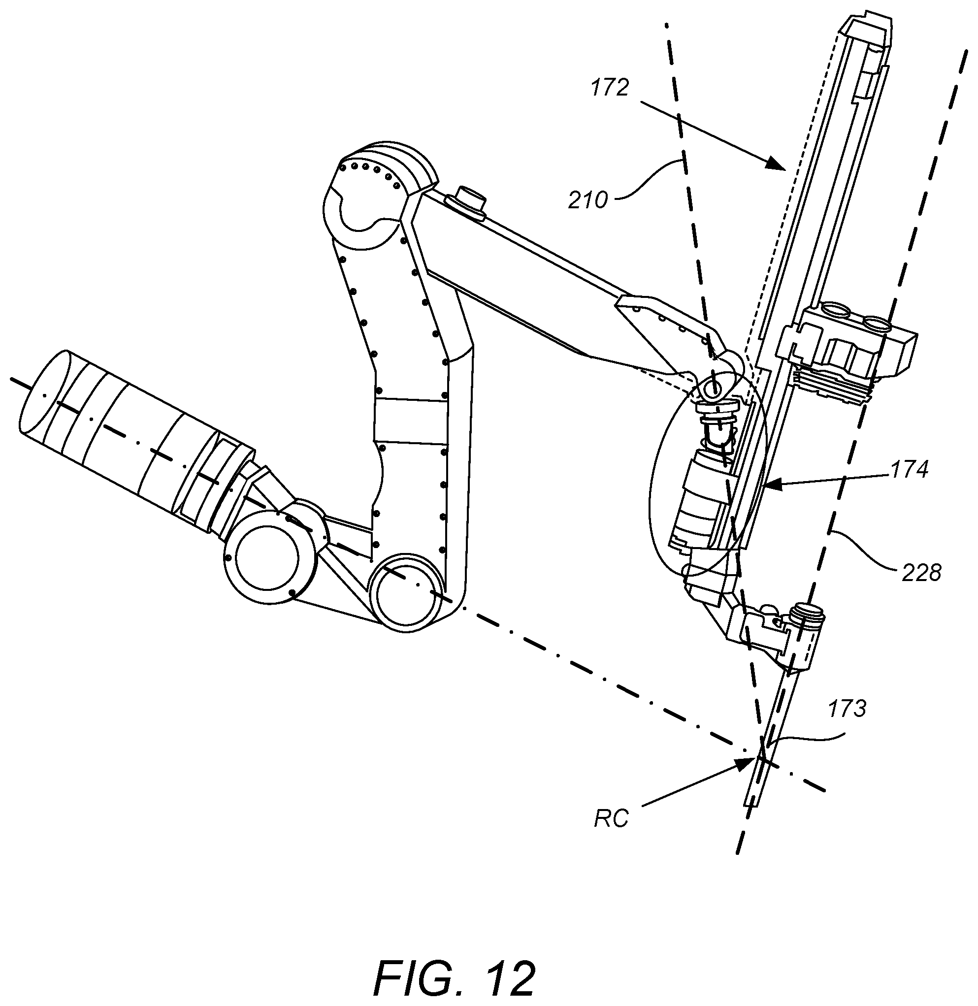 Patent US12491039 Figure 9 – Redundant axis and degree of freedom for hardware-constrained remote center robotic manipulator