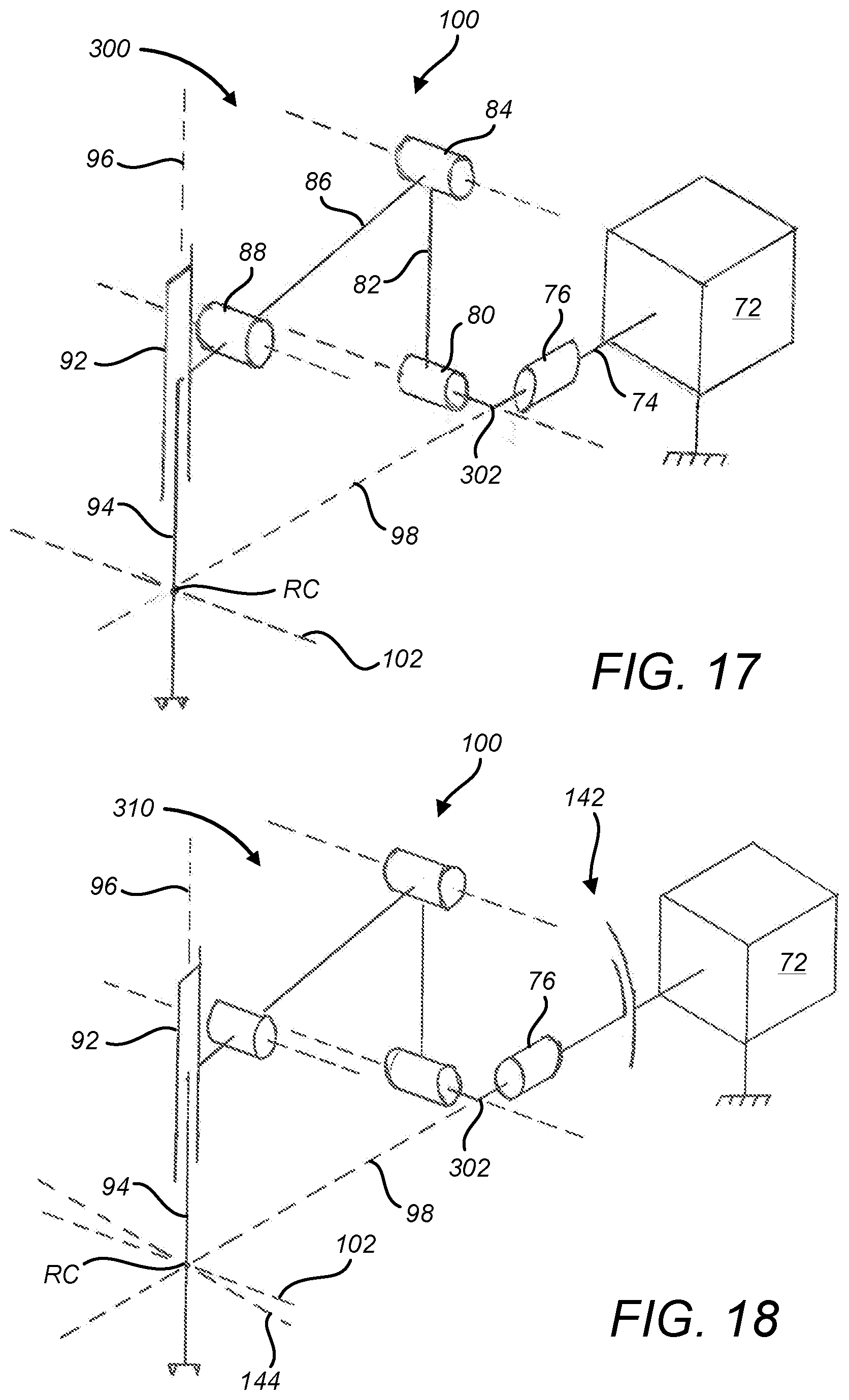 Patent US12491039 Figure 14 – Redundant axis and degree of freedom for hardware-constrained remote center robotic manipulator