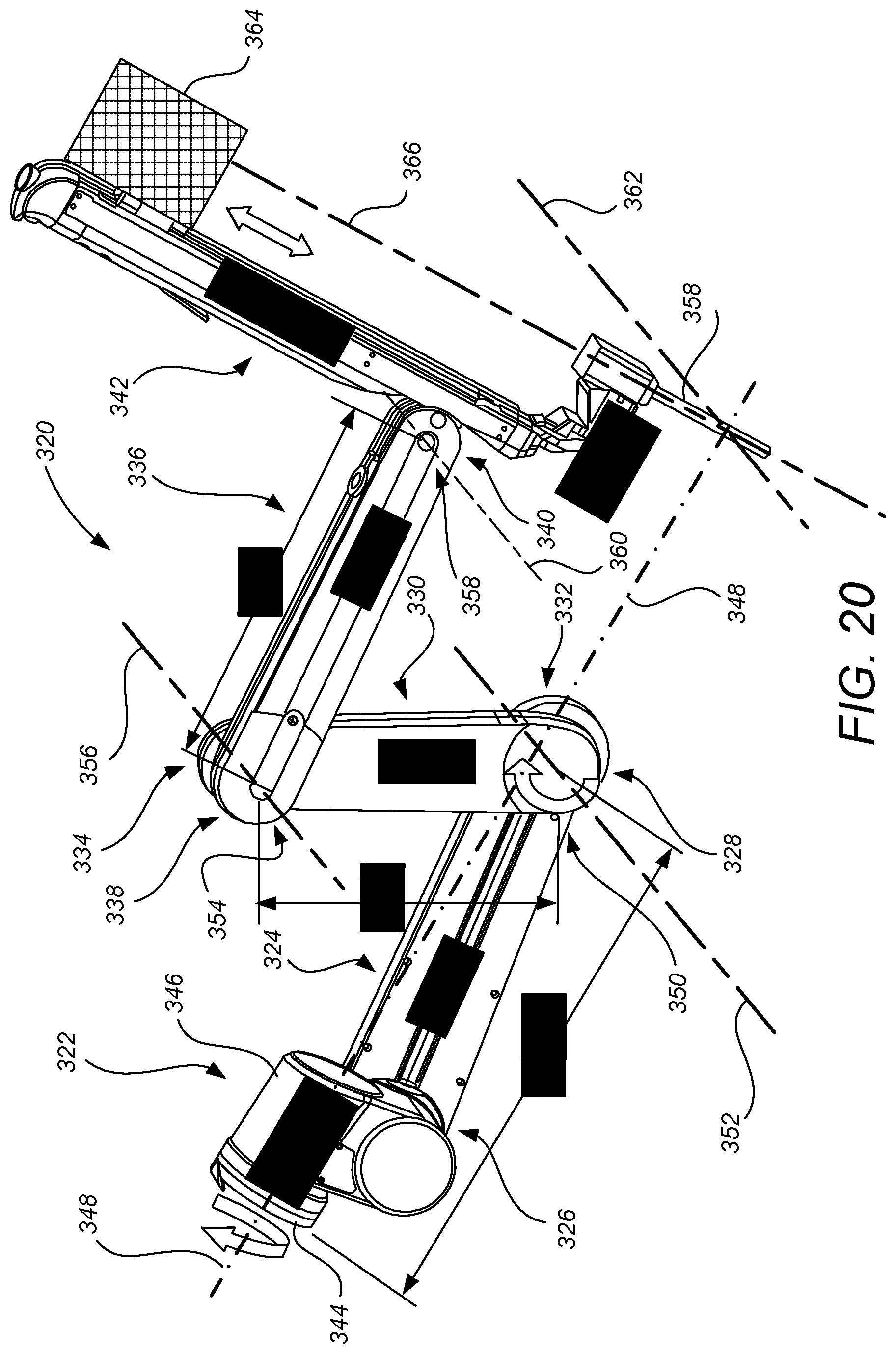 Patent US12491039 Figure 16 – Redundant axis and degree of freedom for hardware-constrained remote center robotic manipulator