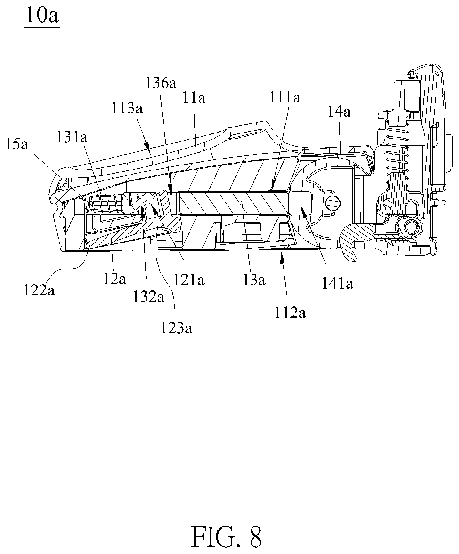 Patent US12491802 Figure 8 – Side impact protection mechanism