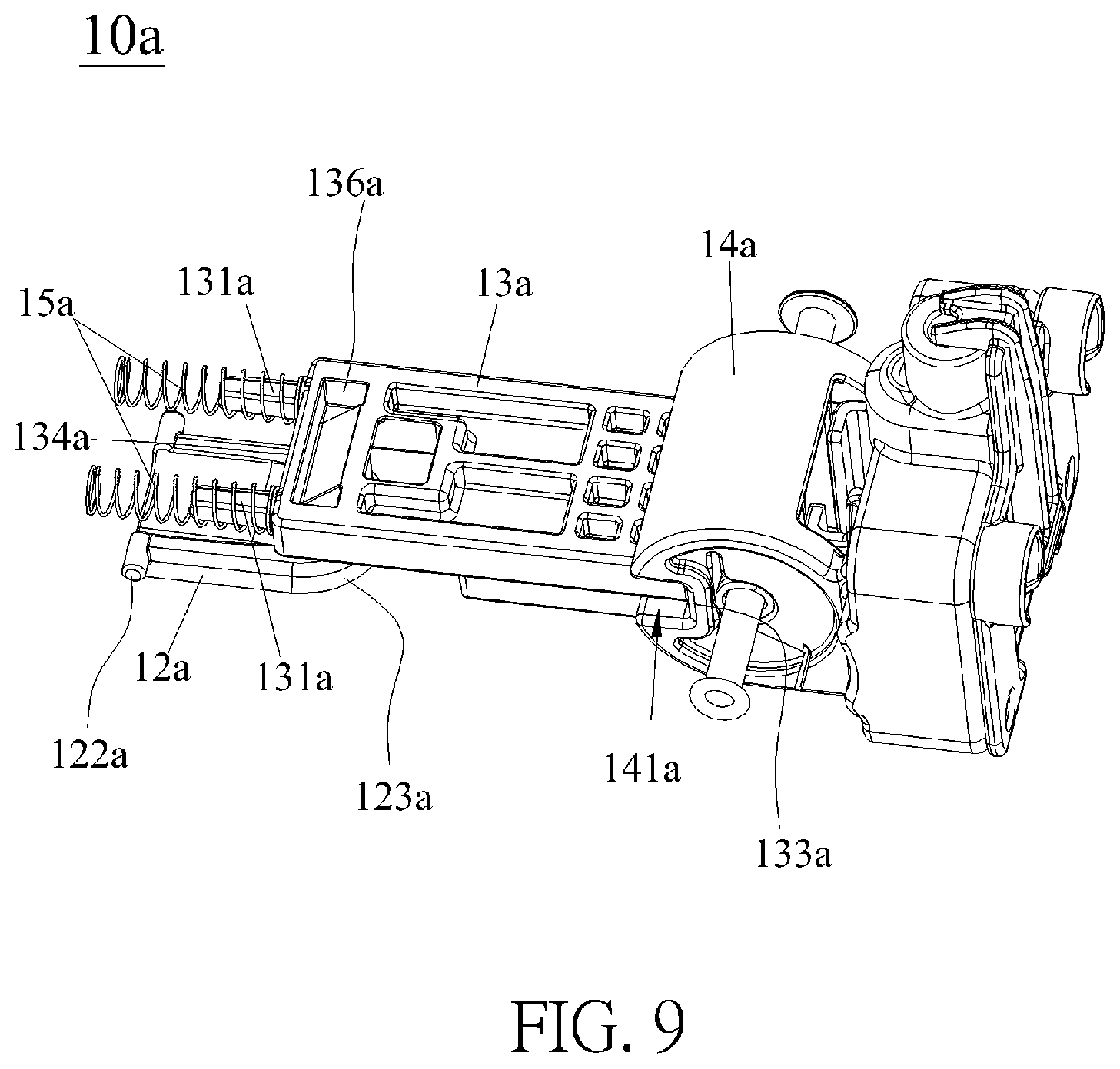 Patent US12491802 Figure 9 – Side impact protection mechanism