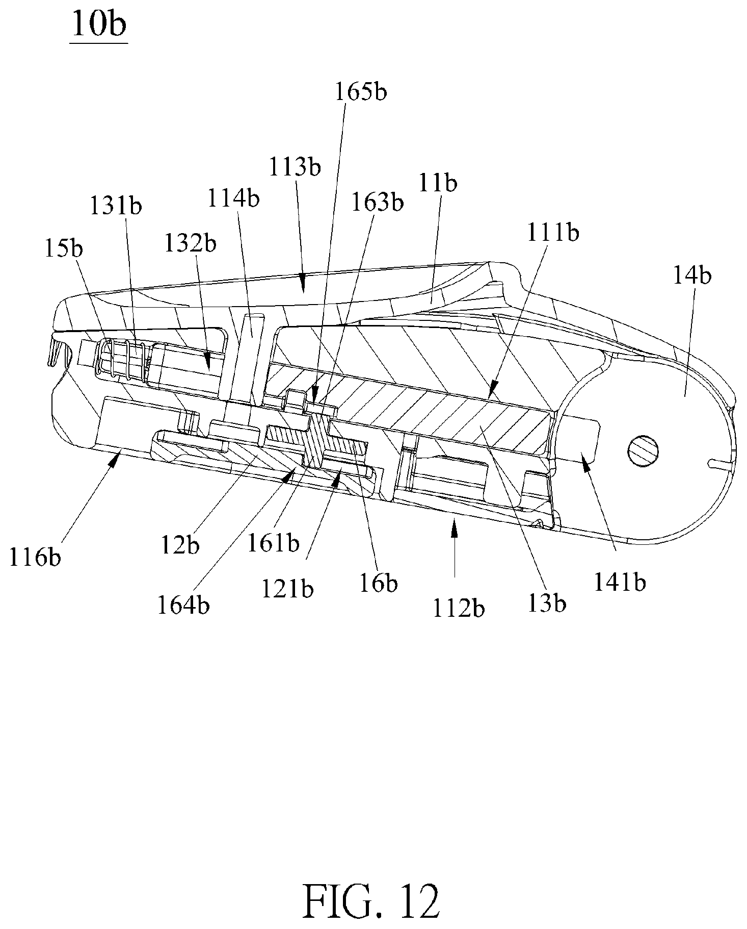 Patent US12491802 Figure 12 – Side impact protection mechanism