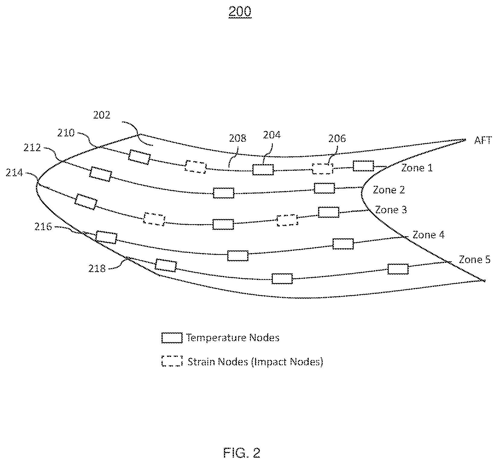 Patent US12492003 Figure 2 – Integrated ice protection with prognostics and health management