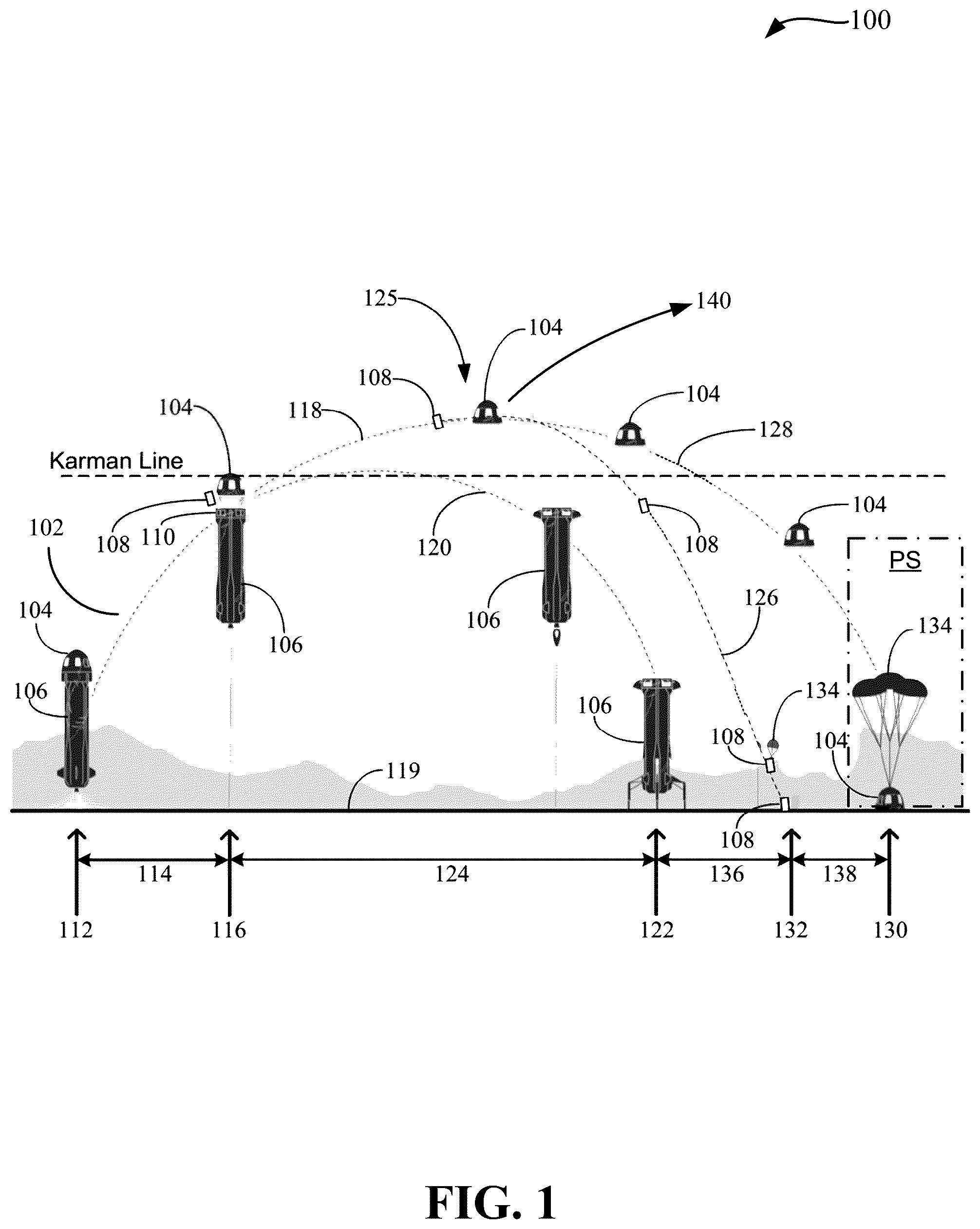 Patent US12492004 Figure 1 – Reduction of asymmetrical loading in parachute inflation