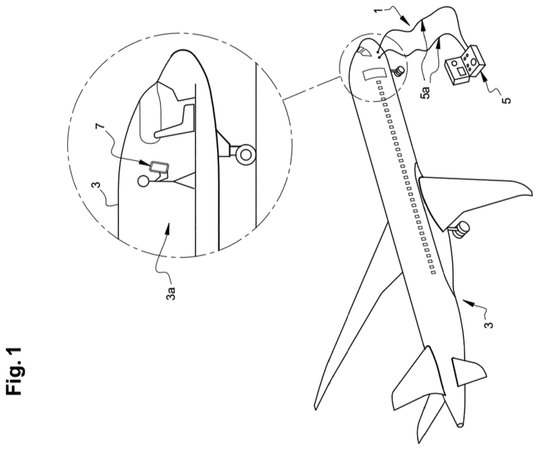 Patent US12492014 — Test system for at least one aircraft navigation instrument — Figure 1