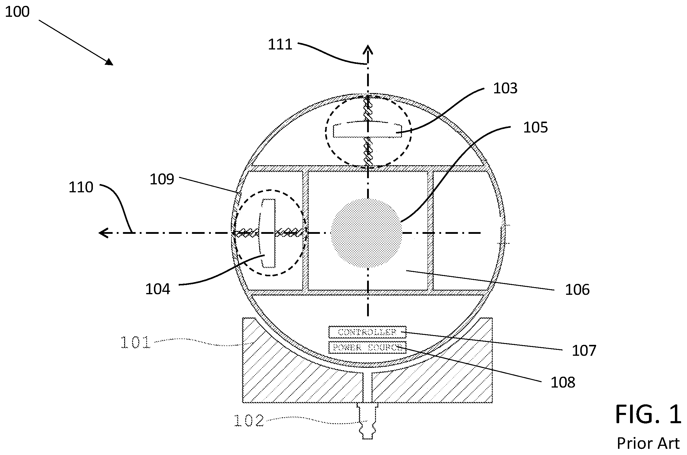 Patent US12492015 — System and method for the improvement of attitude control system testbeds for small satellites — Figure 1