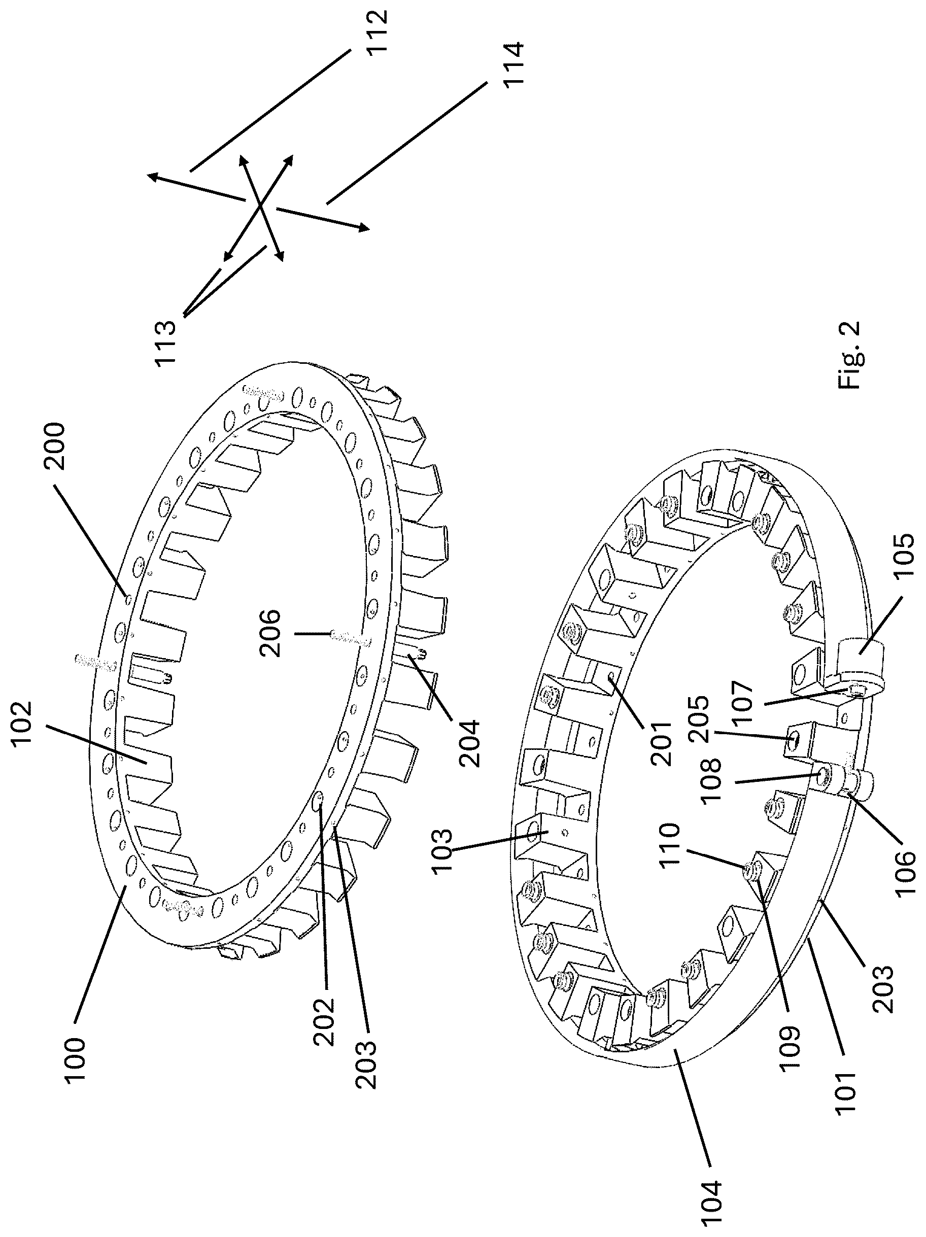 Patent US12492018 Figure 2 – Payload separation device and method