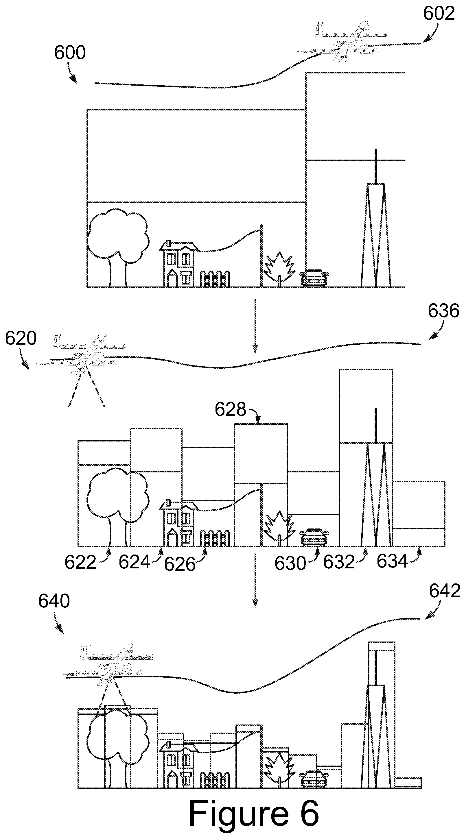 Patent US12492019 Figure 9 – Processes for generating and updating flyable airspace for unmanned aerial vehicles