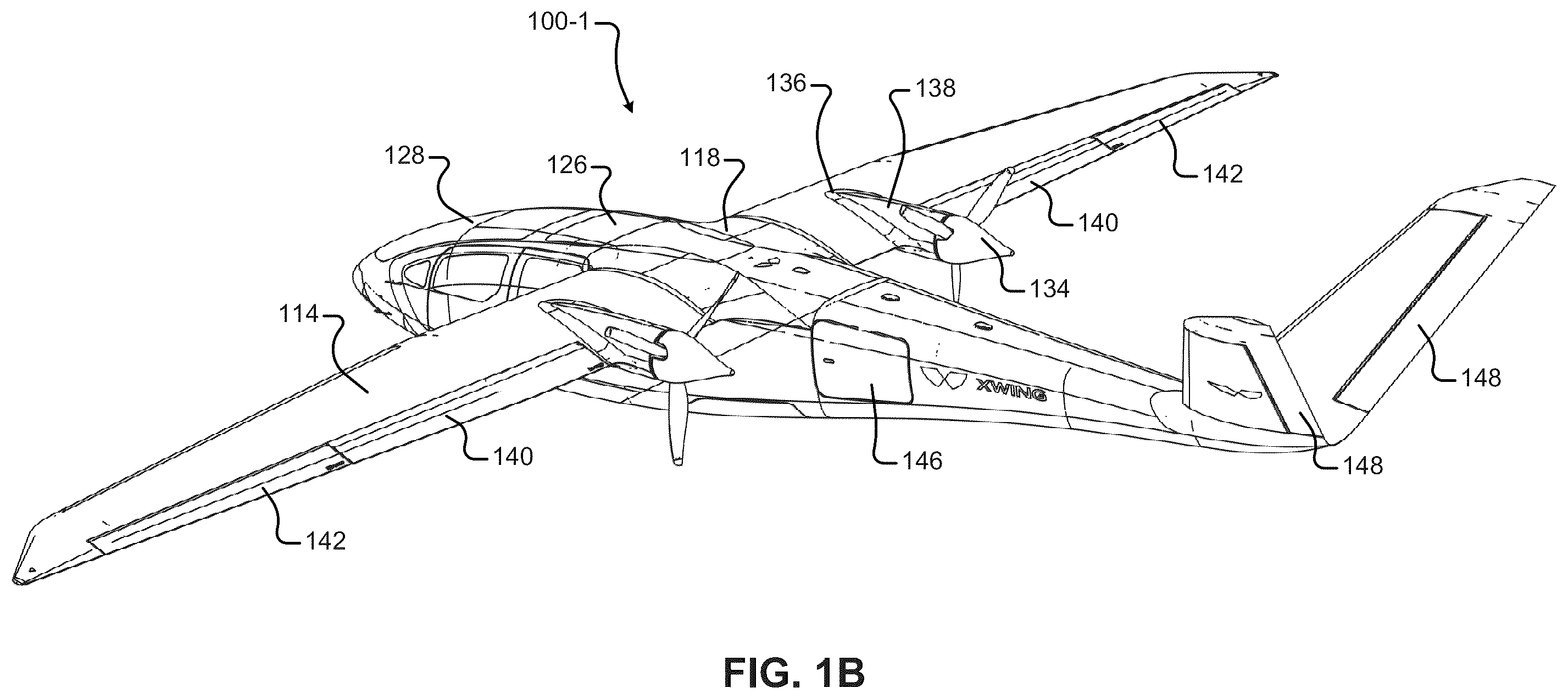 Patent US12492020 Figure 2 – Electric autonomous aircraft