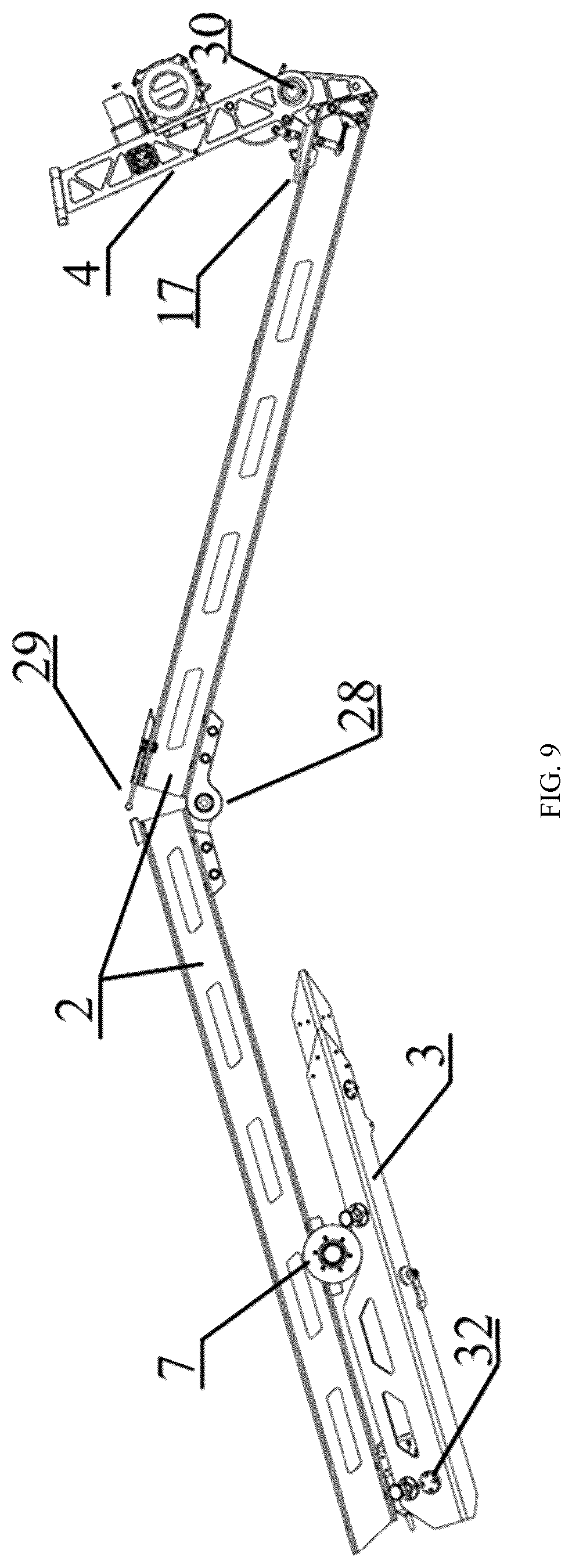 Patent US12492023 Figure 9 – Catapult launcher for a fixed-wing unmanned aerial vehicle (UAV)