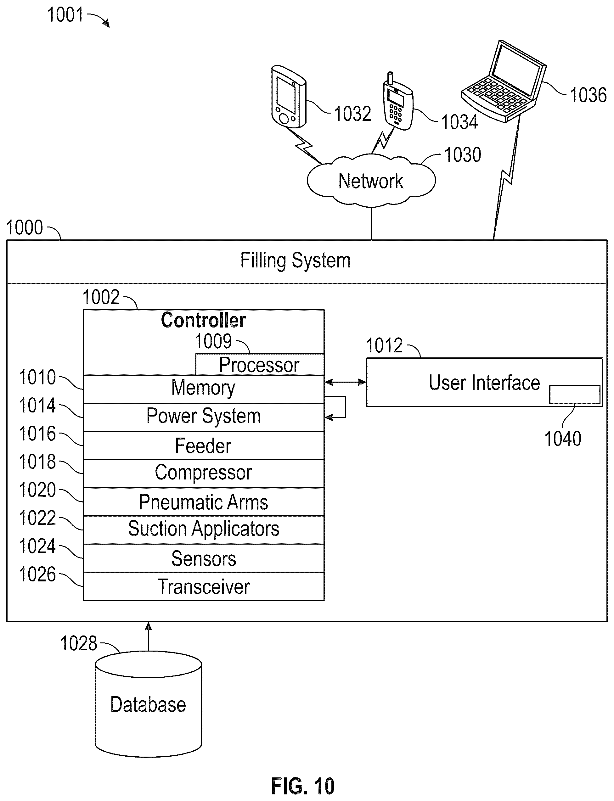 Patent US12492024 Figure 10 – System and method for a substrate filling machine