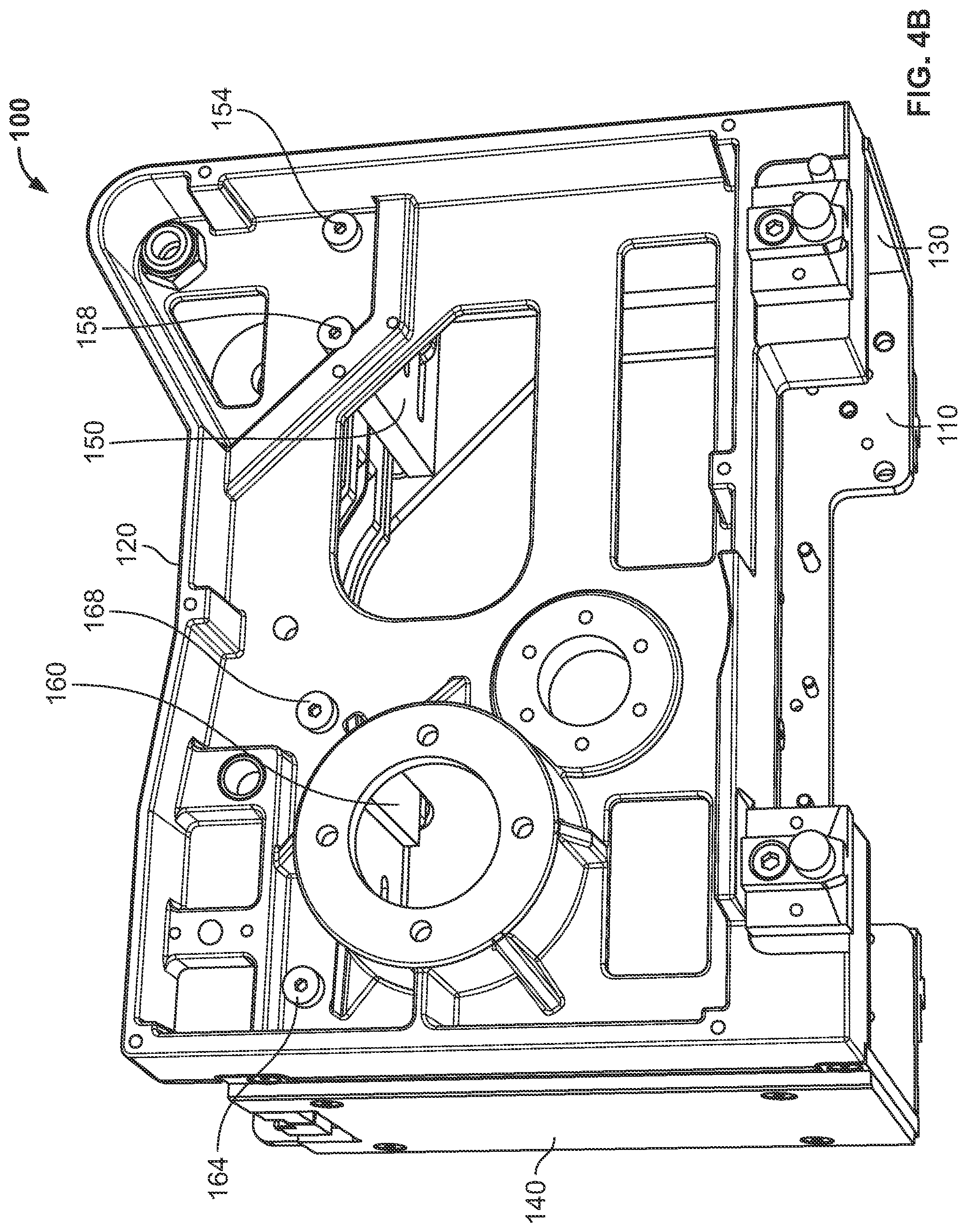 Patent US12492026 Figure 5 – Strap-tensioning assembly with self-energizing transitioning wheel, and strap-size-adjustment features