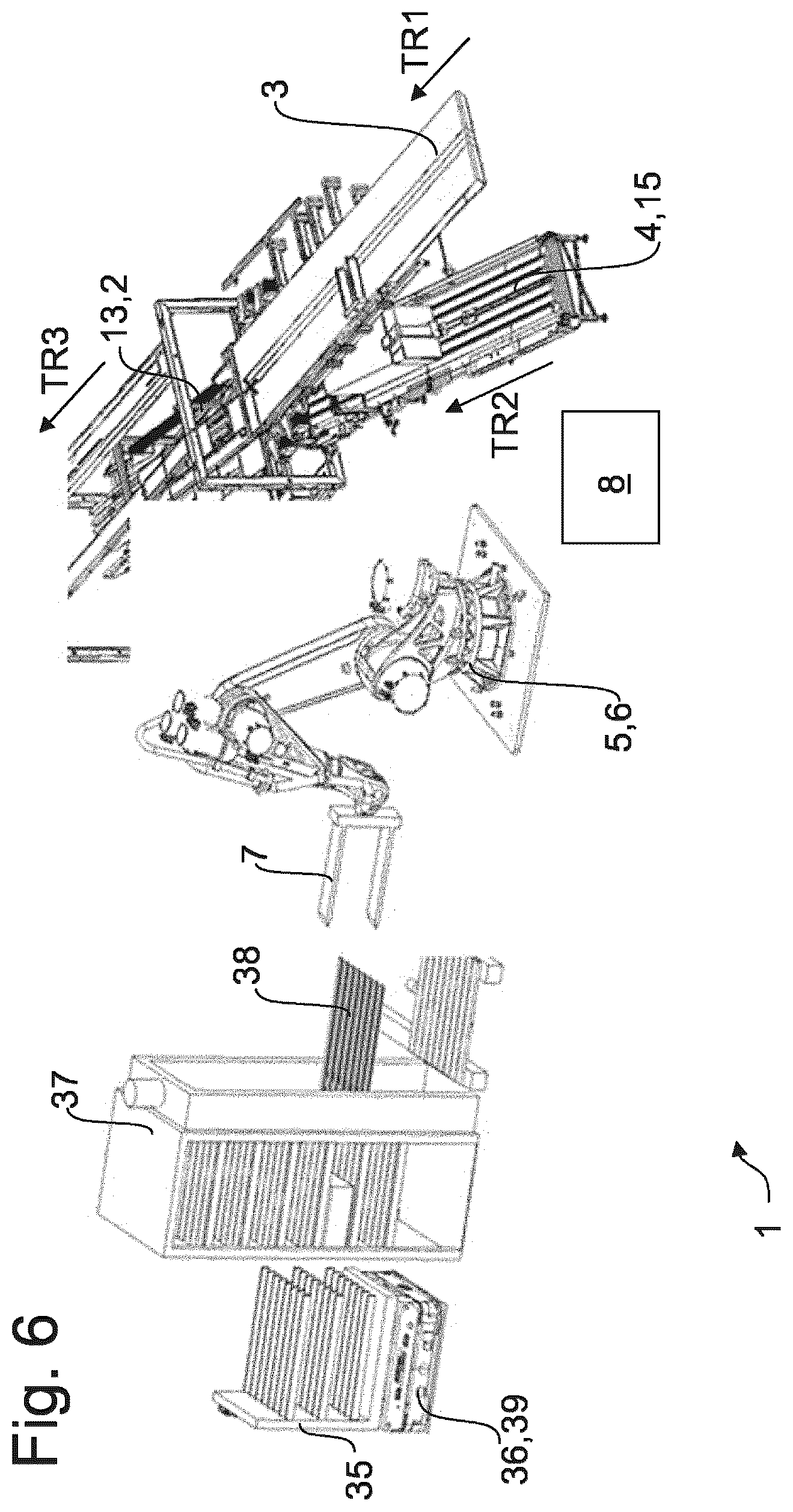 Patent US12492029 Figure 5 – Packaging system and method for feeding flat packaging materials to a packaging system