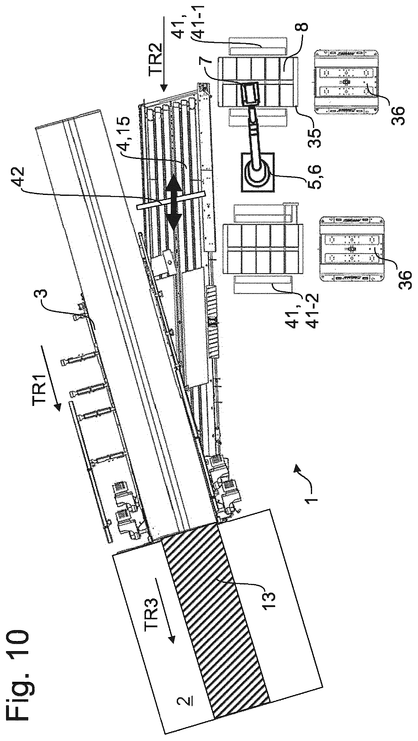 Patent US12492029 Figure 8 – Packaging system and method for feeding flat packaging materials to a packaging system