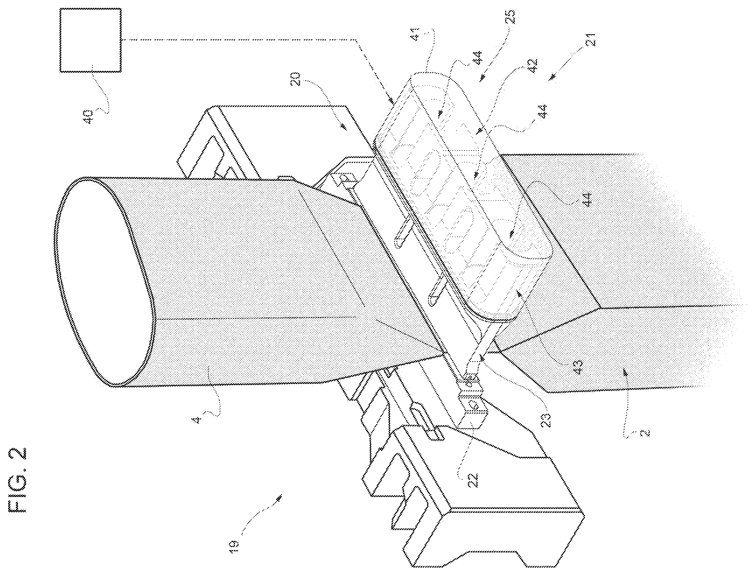 Patent US12492031 Figure 2 – Sealing device for a packaging machine, packaging machine having a sealing device and method of operating a sealing device