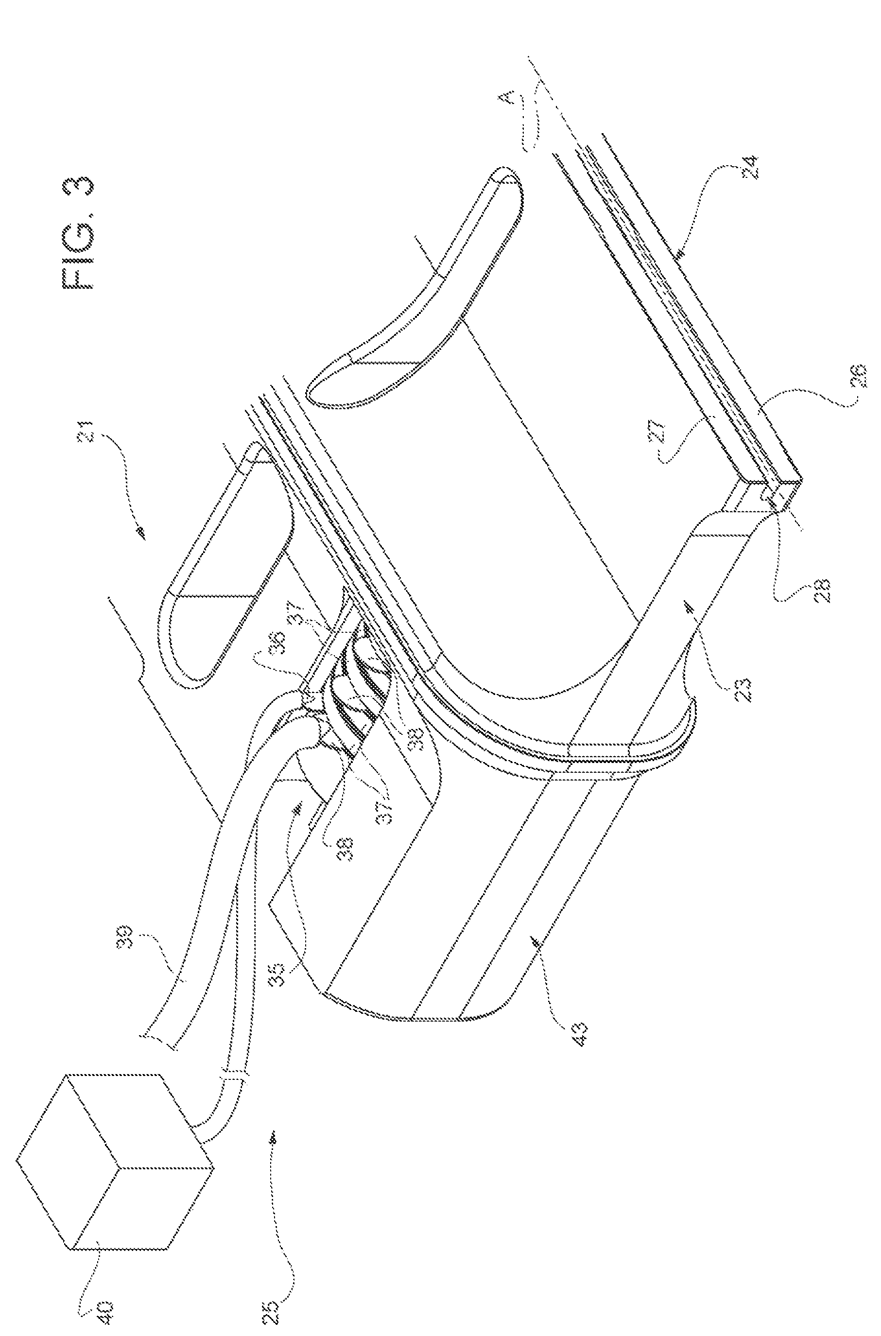 Patent US12492031 Figure 3 – Sealing device for a packaging machine, packaging machine having a sealing device and method of operating a sealing device