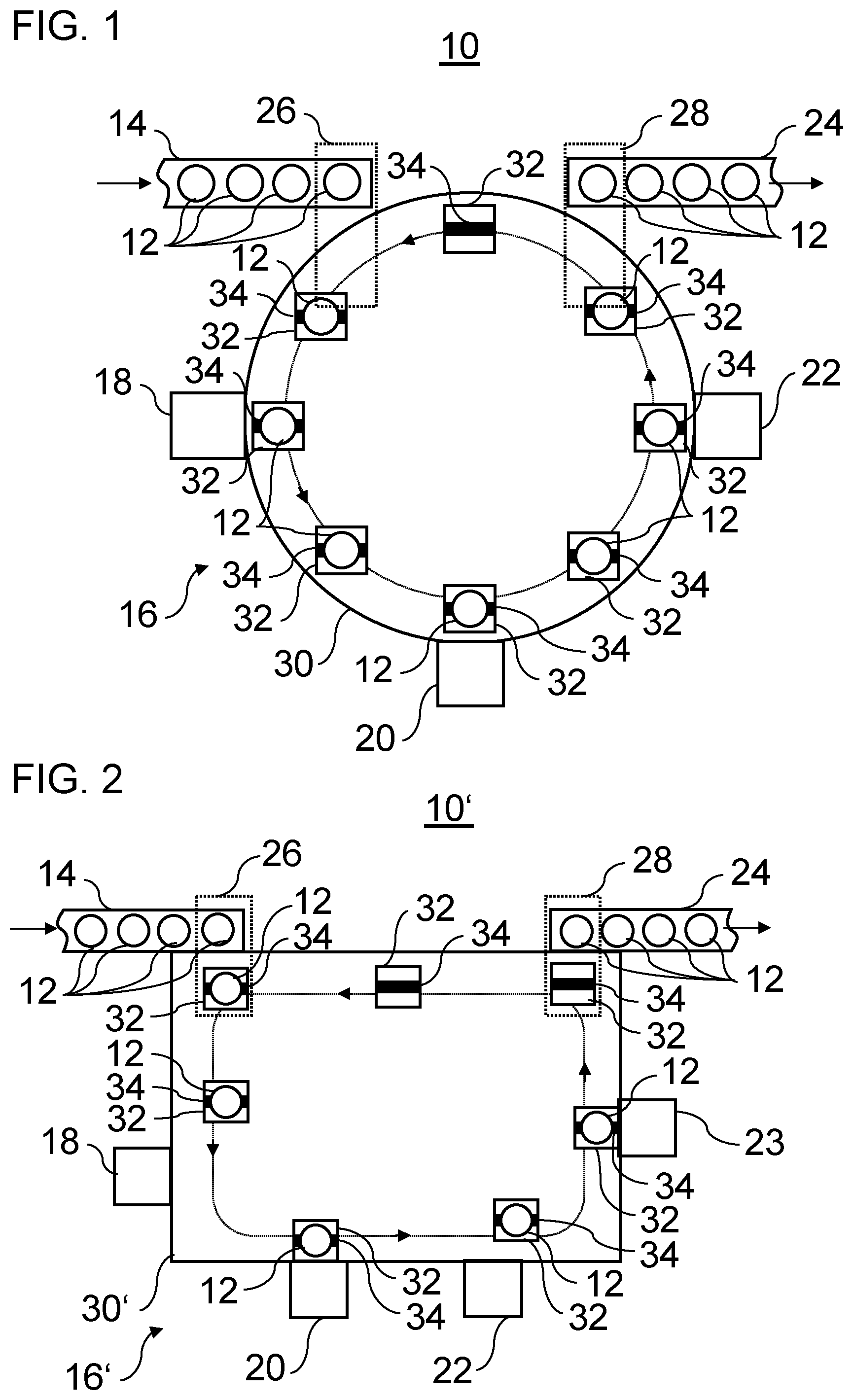 Patent US12492034 Figure 1 – Device for equipping containers
