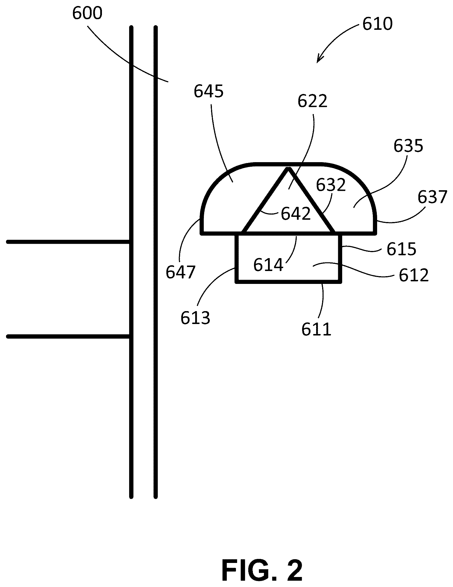 Patent US12492038 Figure 2 – Packaging assembly