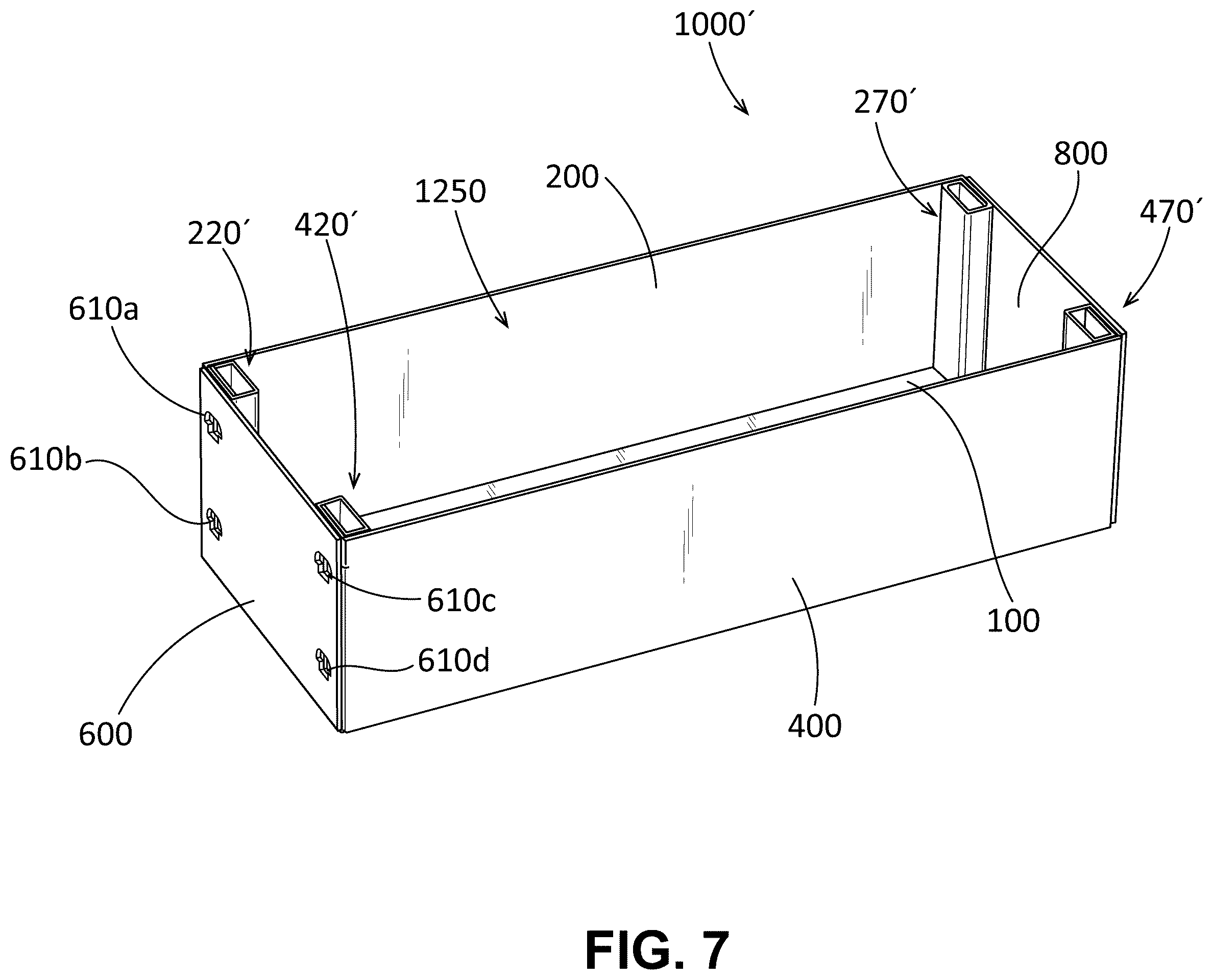 Patent US12492038 Figure 7 – Packaging assembly