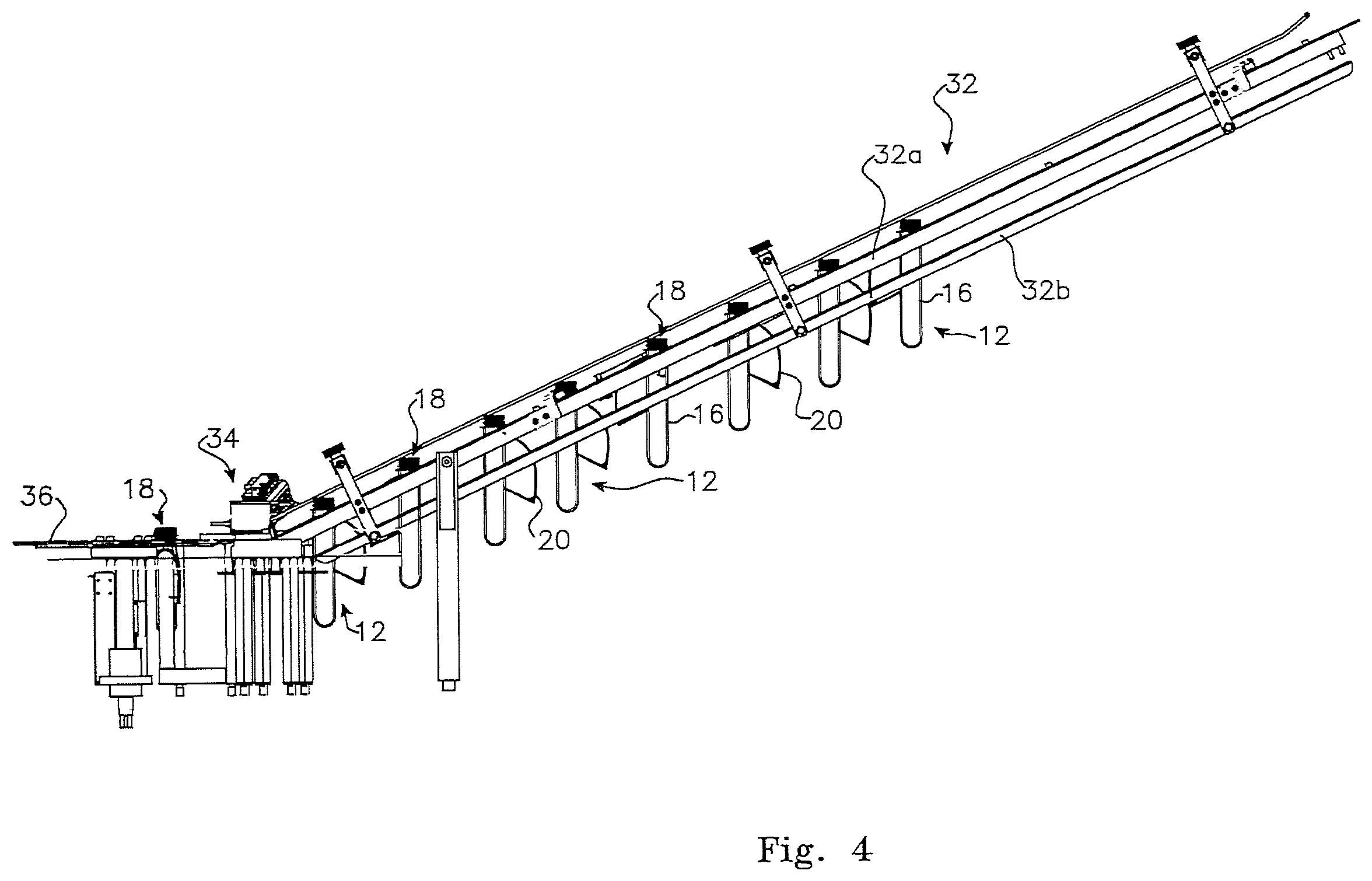Patent US12492041 Figure 4 – Continuous stretch blow moulding system applied to specified integral handle pet preform and container structures