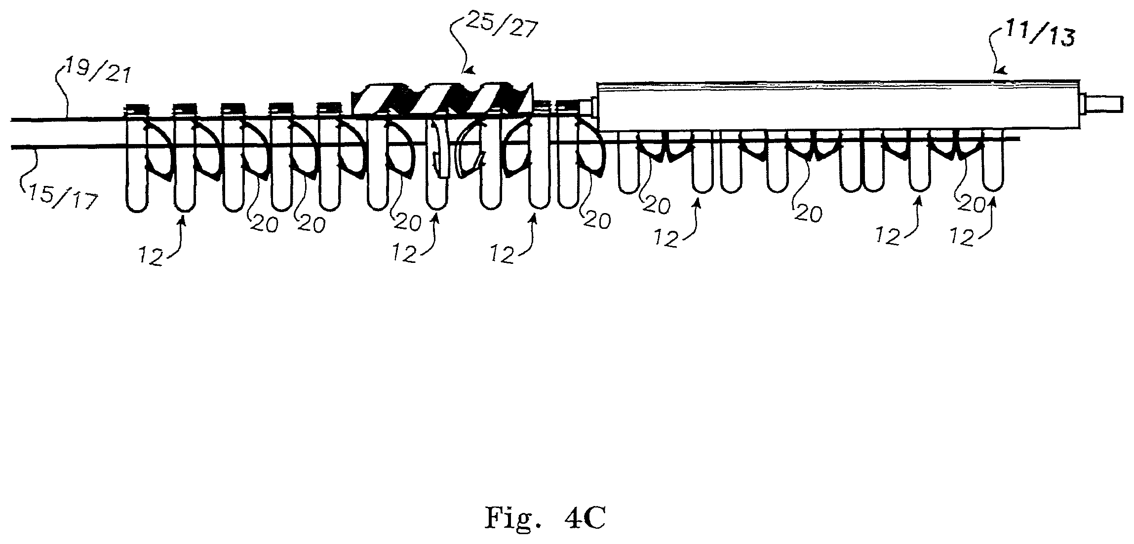 Patent US12492041 Figure 7 – Continuous stretch blow moulding system applied to specified integral handle pet preform and container structures