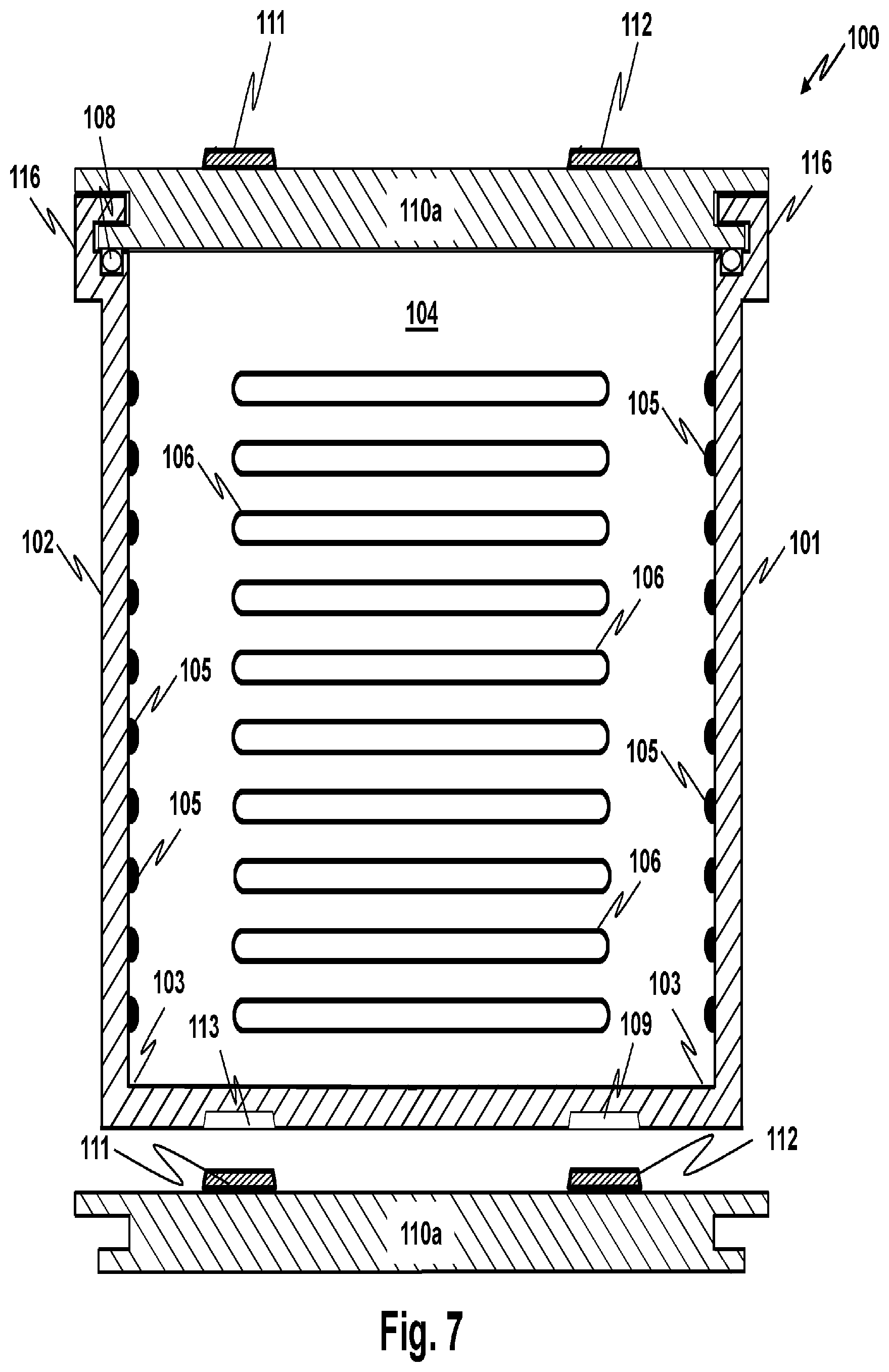 Patent US12492042 Figure 6 – Returnable shipping container