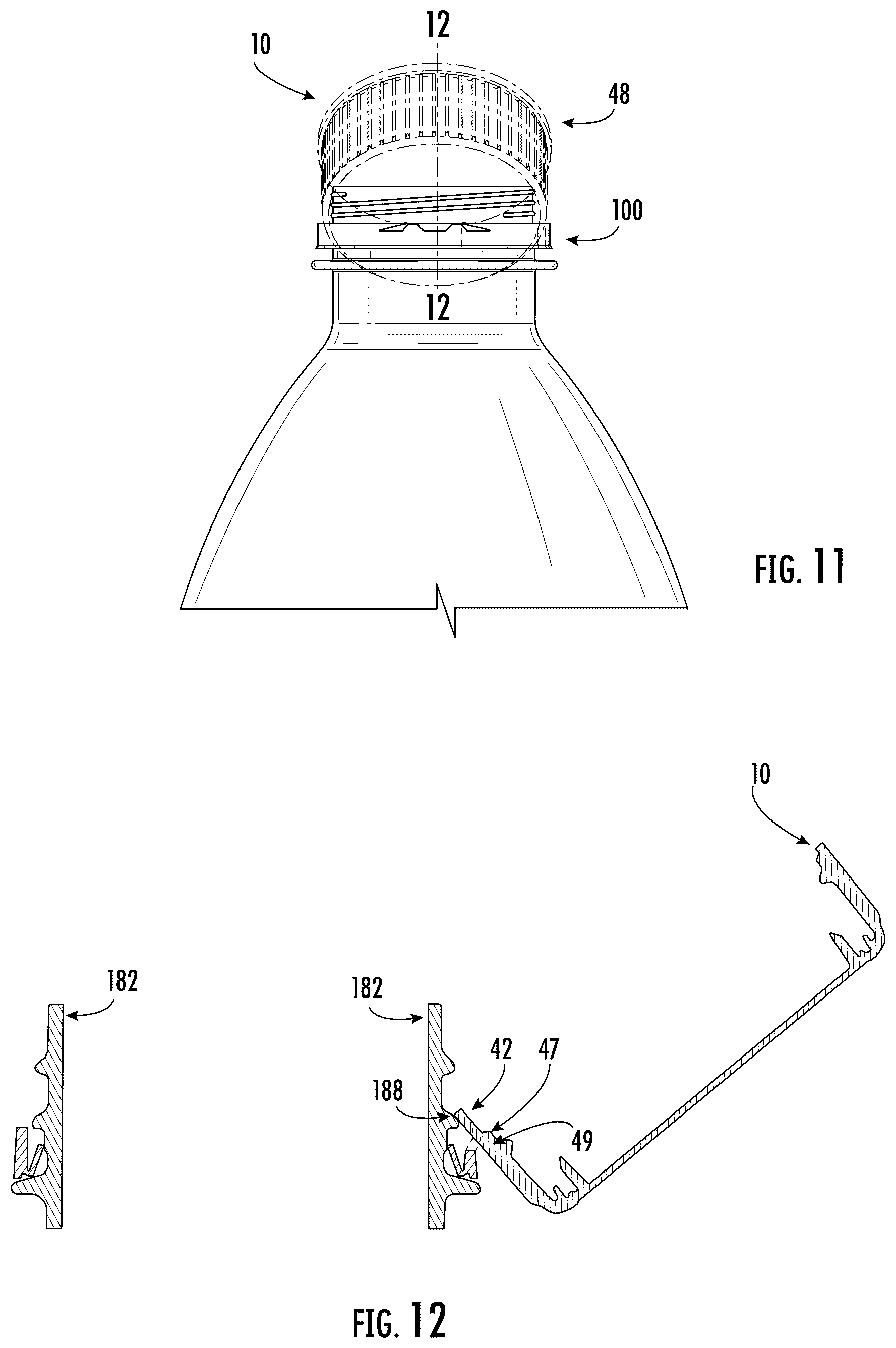 Patent US12492045 Figure 7 – Tethered, hinged closure