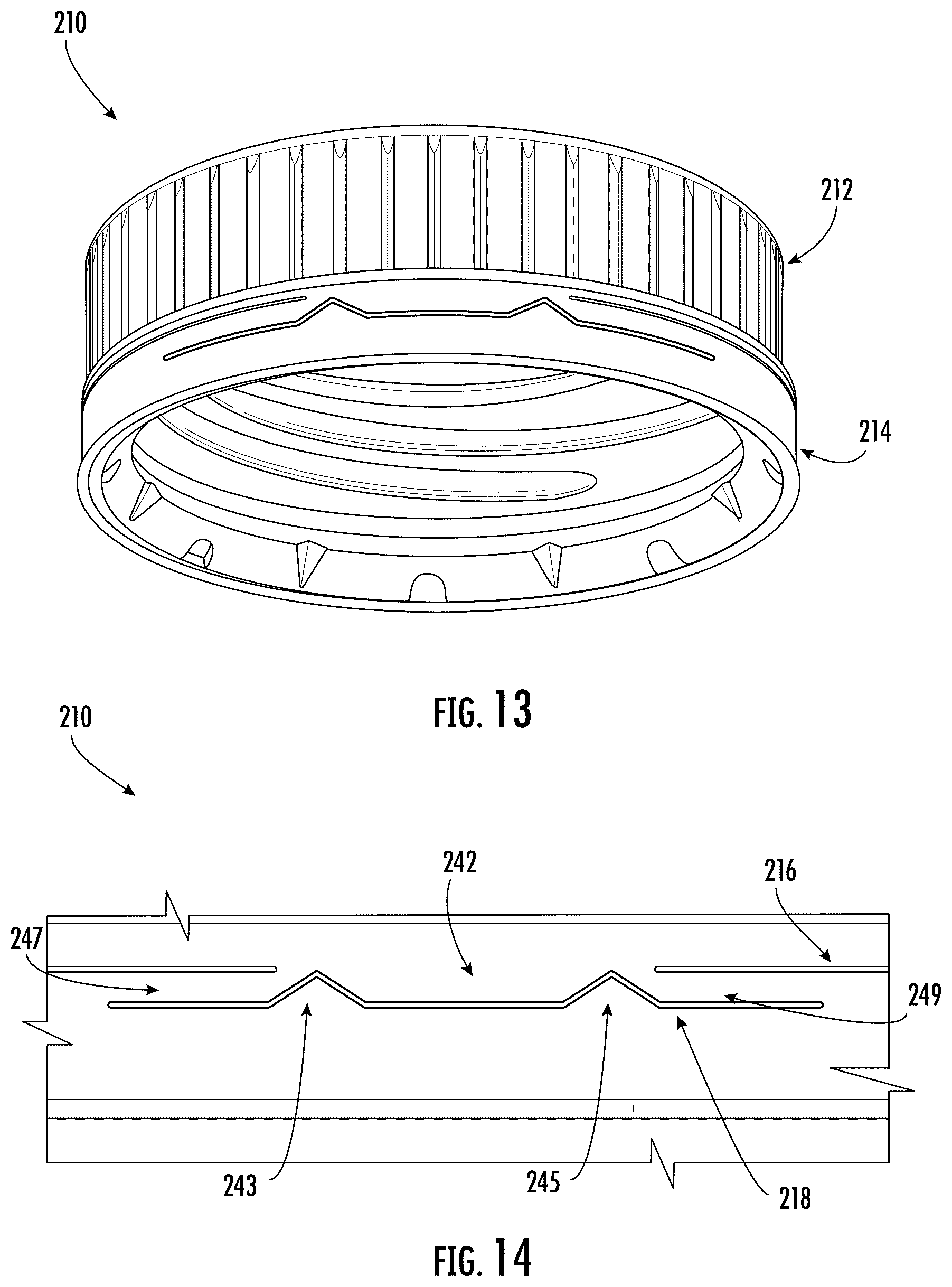 Patent US12492045 Figure 8 – Tethered, hinged closure