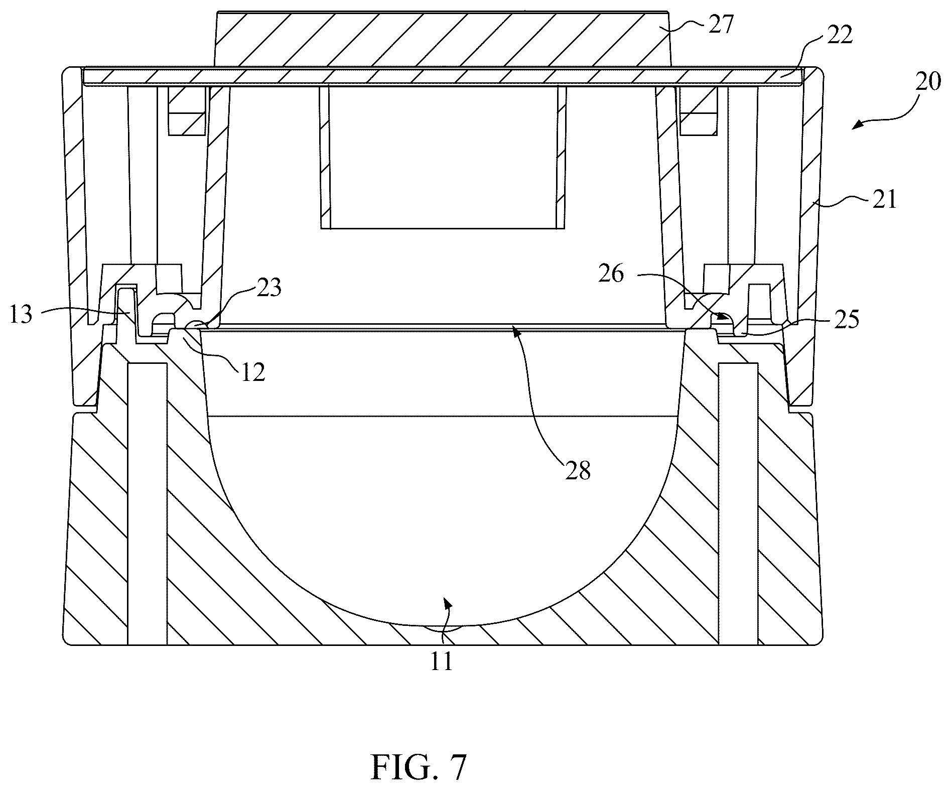 Patent US12492046 Figure 7 – Sealing device for capsule product and operation method thereof