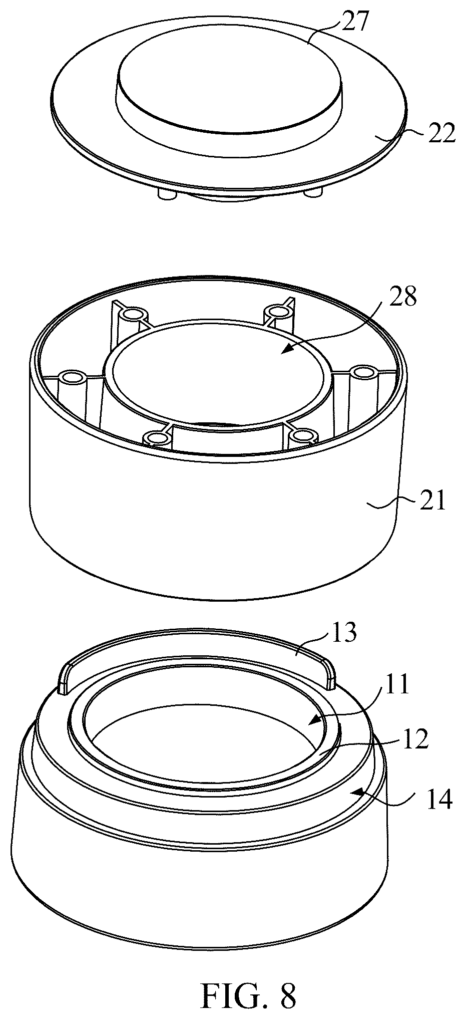 Patent US12492046 Figure 8 – Sealing device for capsule product and operation method thereof