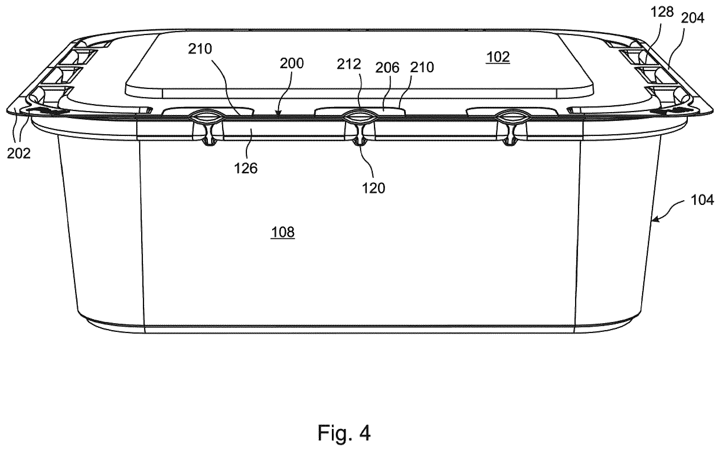 Patent US12492047 Figure 7 – Tamper resistant container
