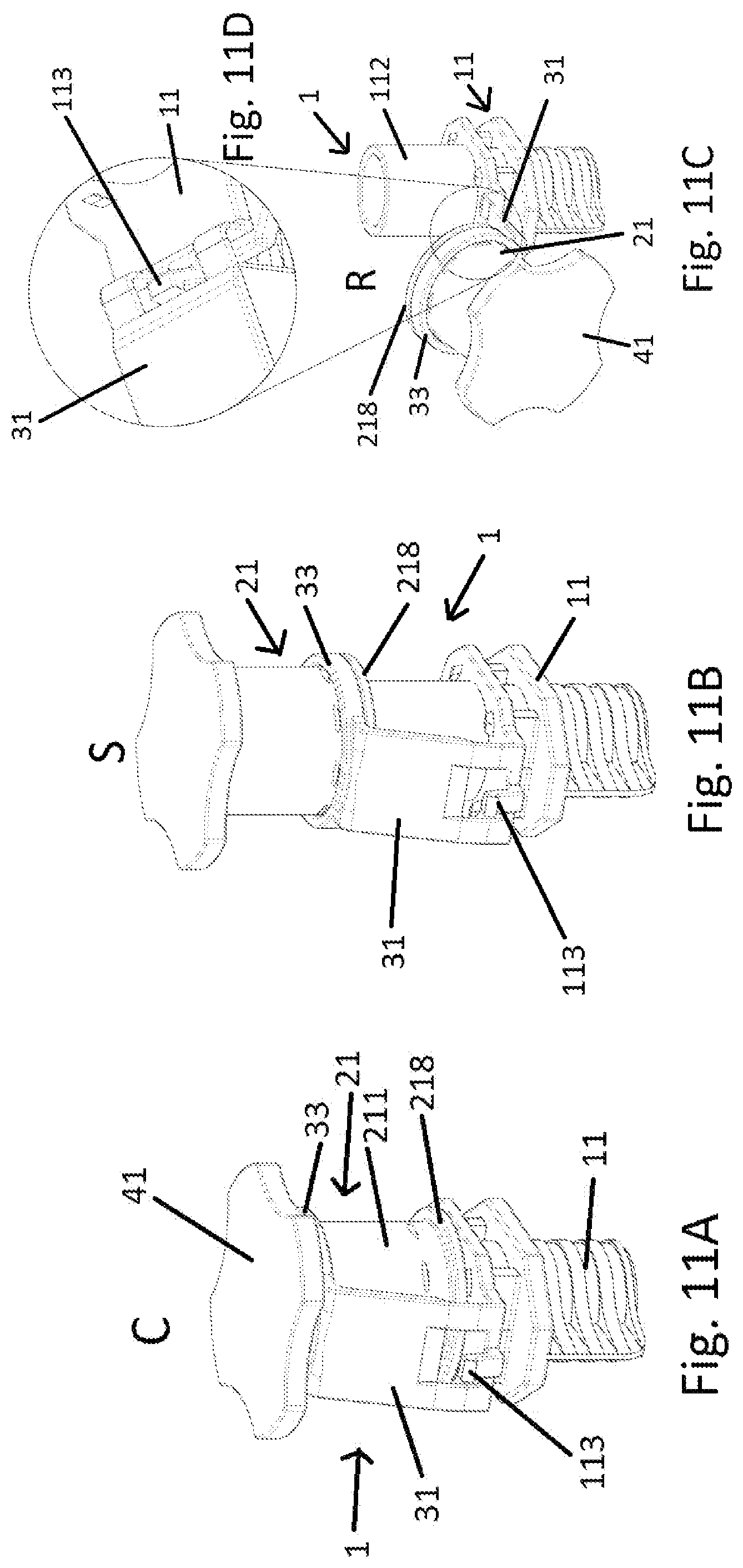 Patent US12492048 Figure 11 – Spout-cap unit, pouch comprising such a spout-cap unit