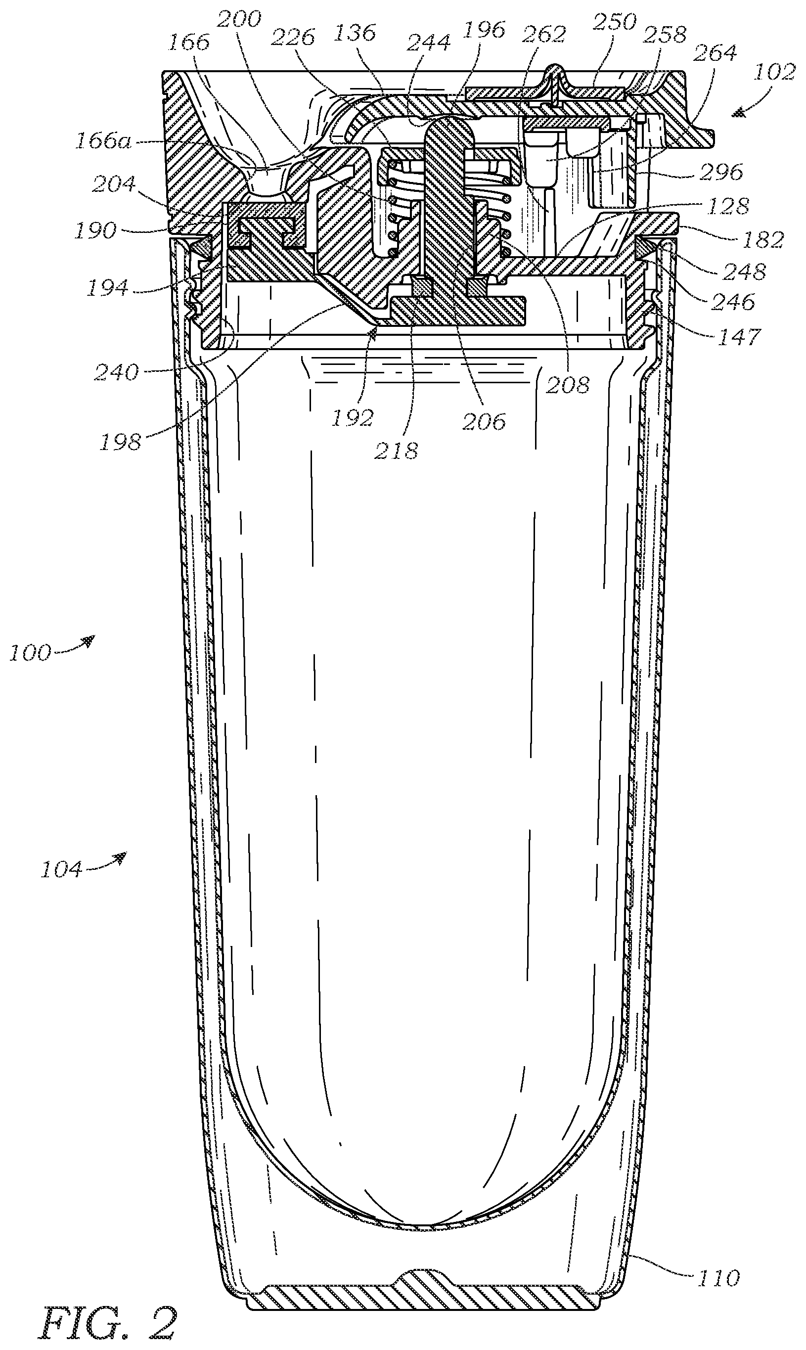 Patent US12492049 Figure 2 – Assemblies for drinking and related methods